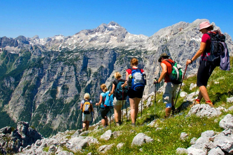 What are the three basic skills in hiking?