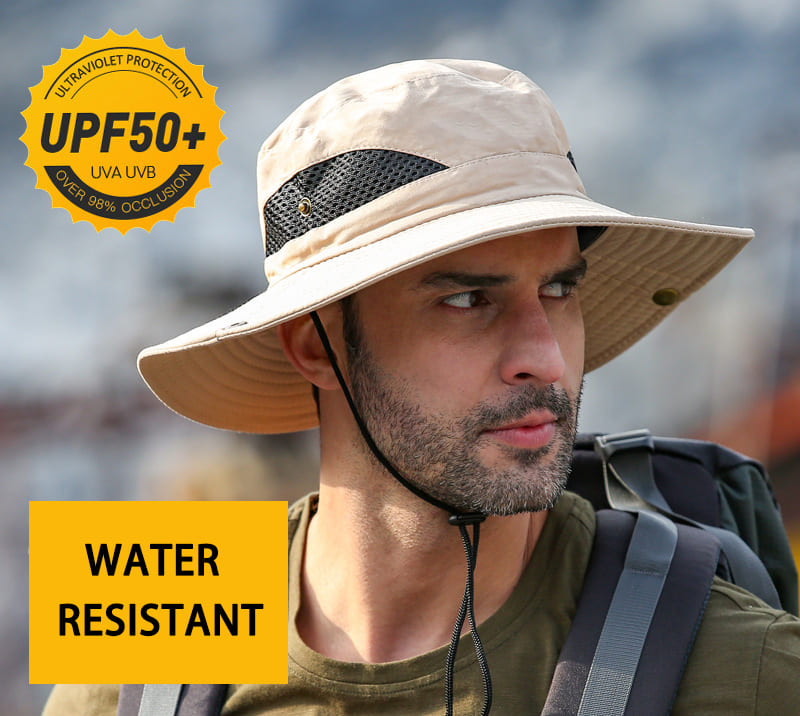 Cappelli da montagna estivi da uomo per attività all'aperto, cappelli da pesca traspiranti con protezione solare ultravioletta