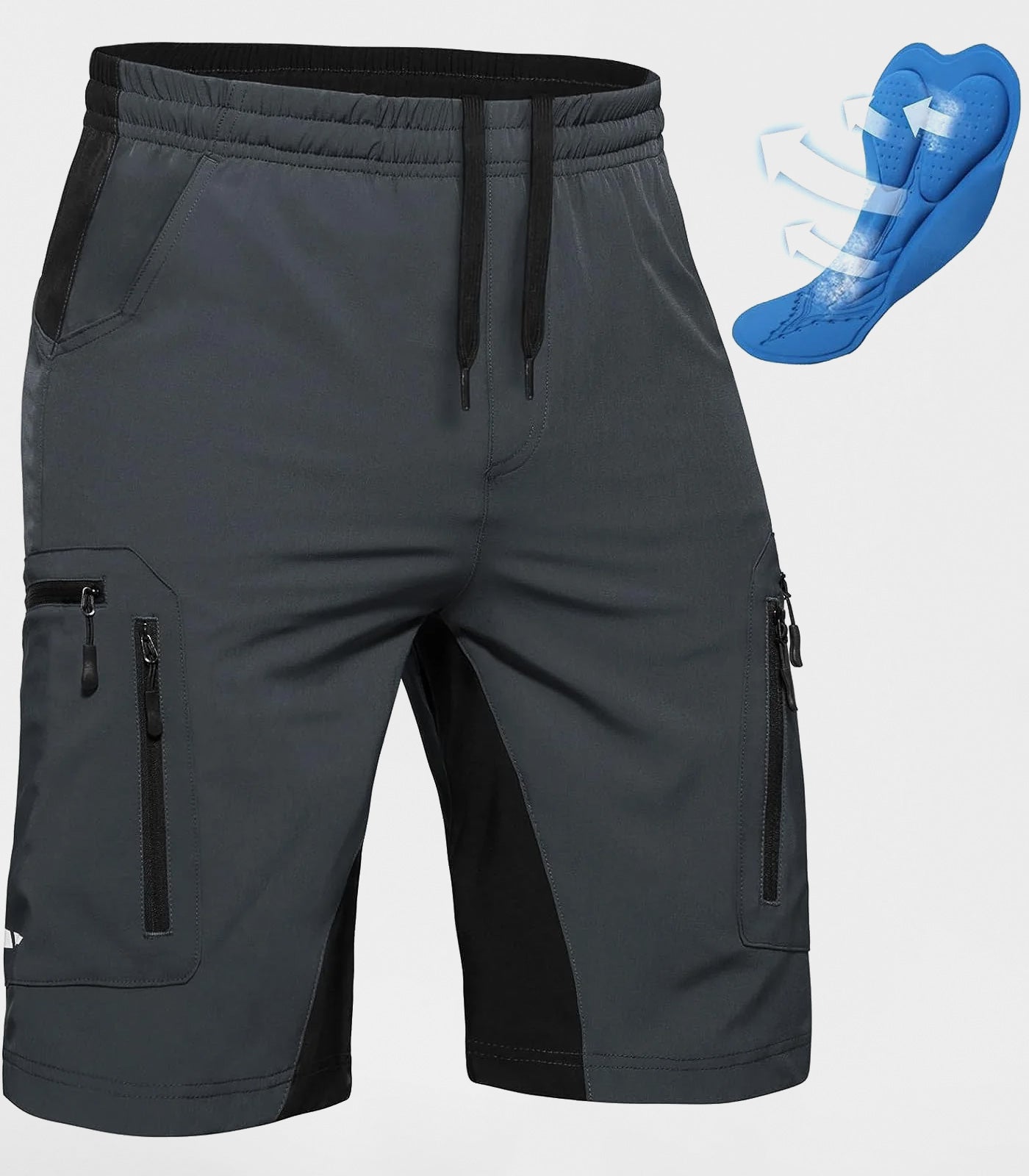 Pantaloni scurți de bicicletă de munte pentru bărbați cu umplutură 30