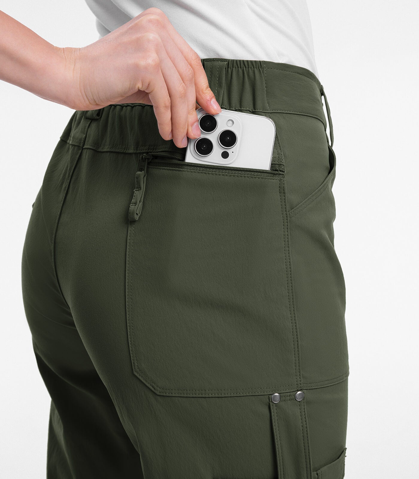Damen Cargo Capri-Hosen 12