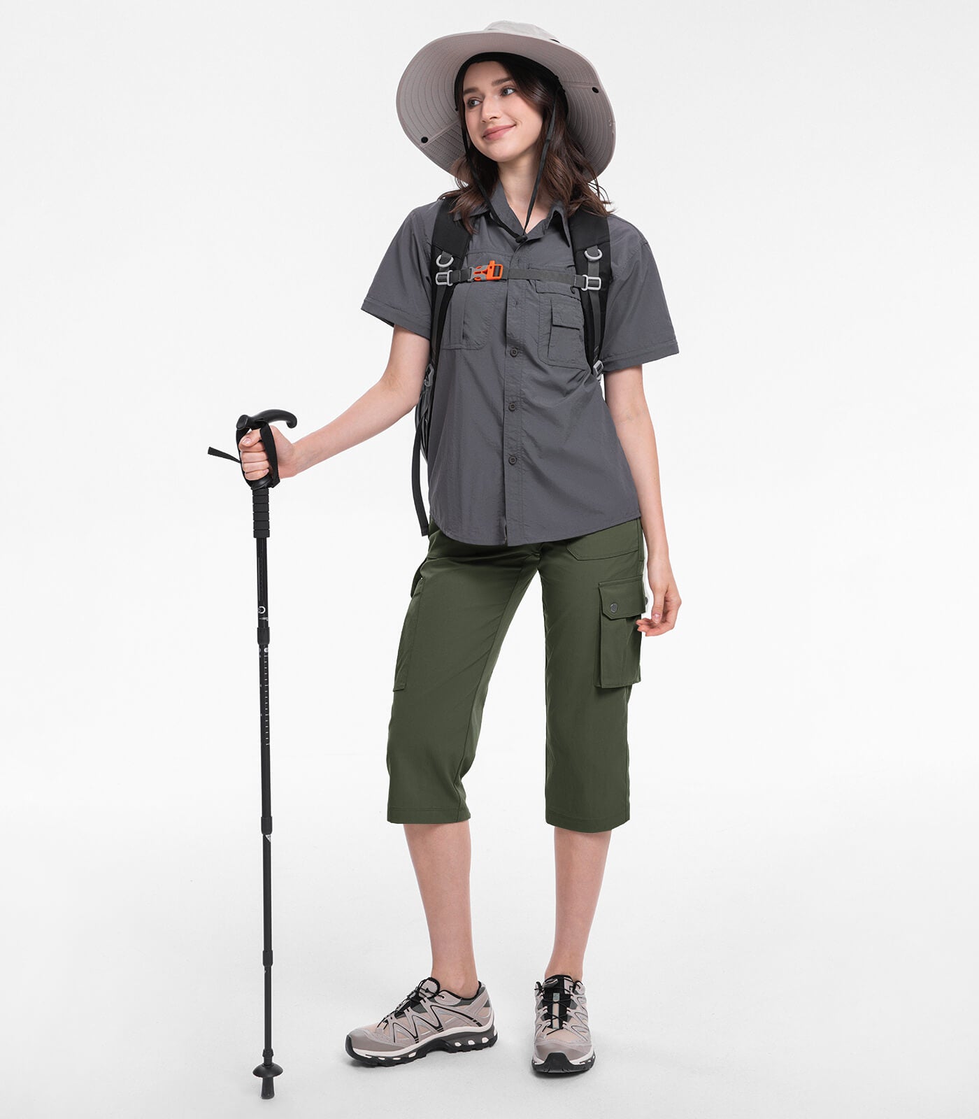 Damen Cargo Capri-Hosen 12