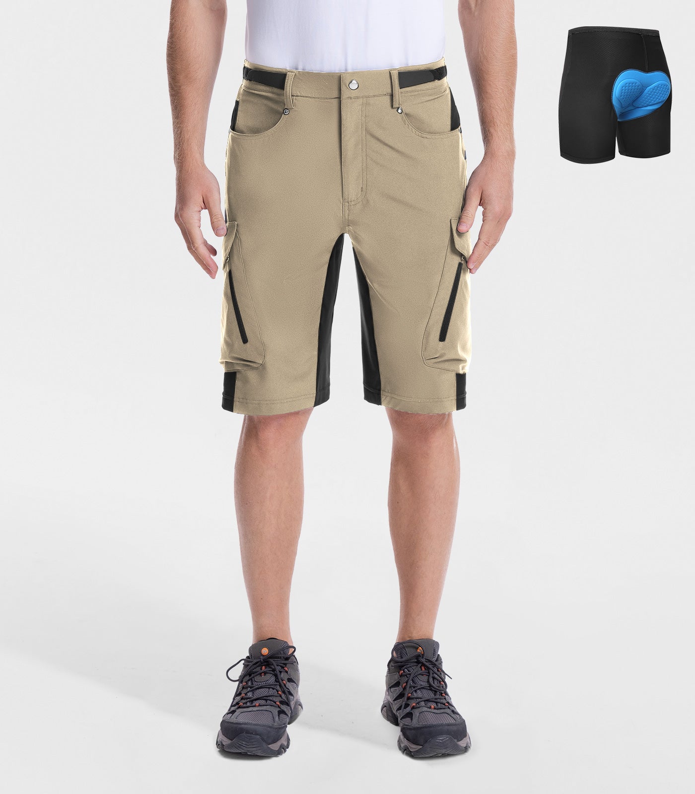 Pantaloni scurți bărbătești pentru bicicletă montană, largi, uscare rapidă, ușori - CycleAir M006