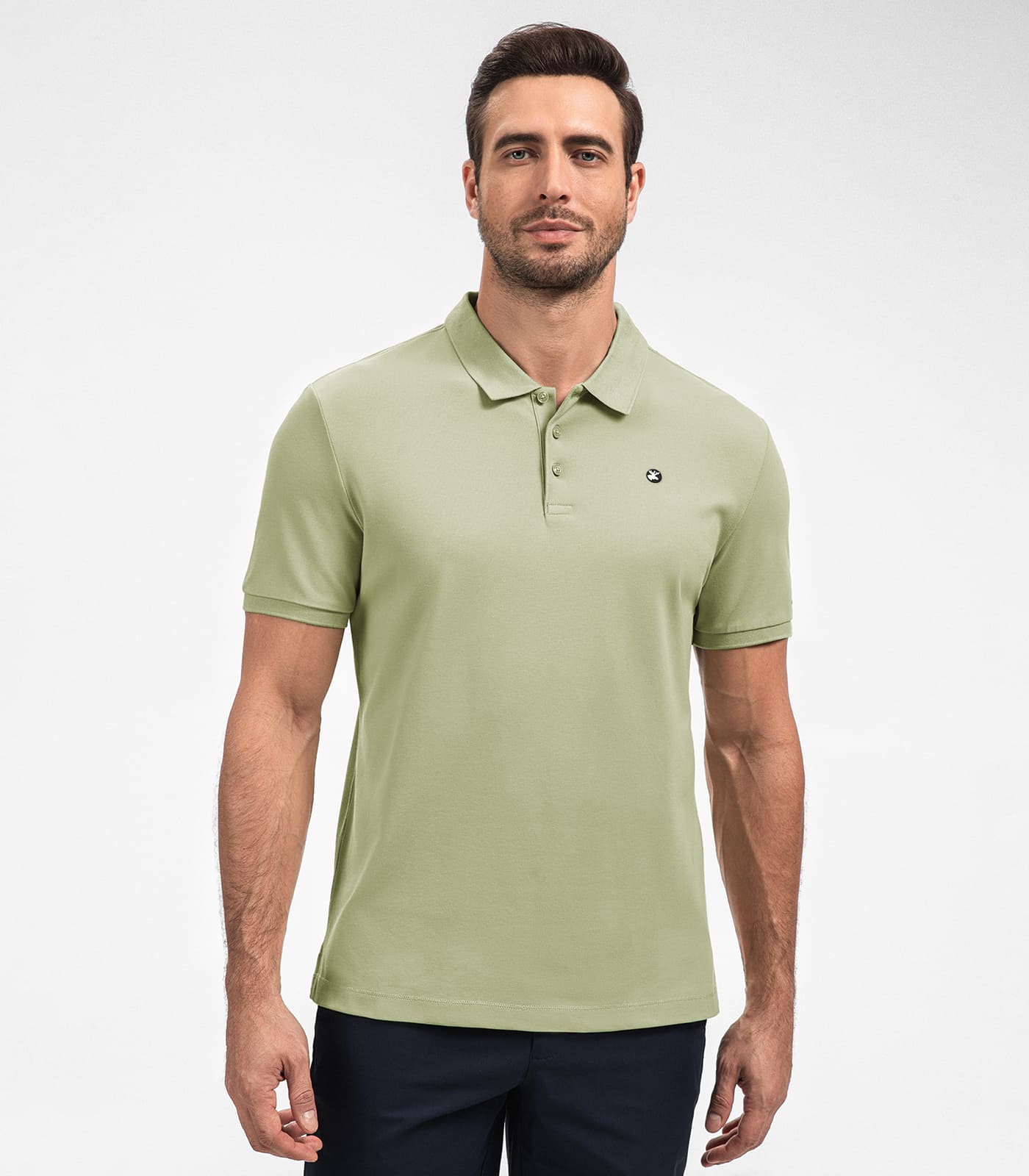 Men's Polo Shirts Short Sleeve Golf Hiking Work Polo Casual T Shirt