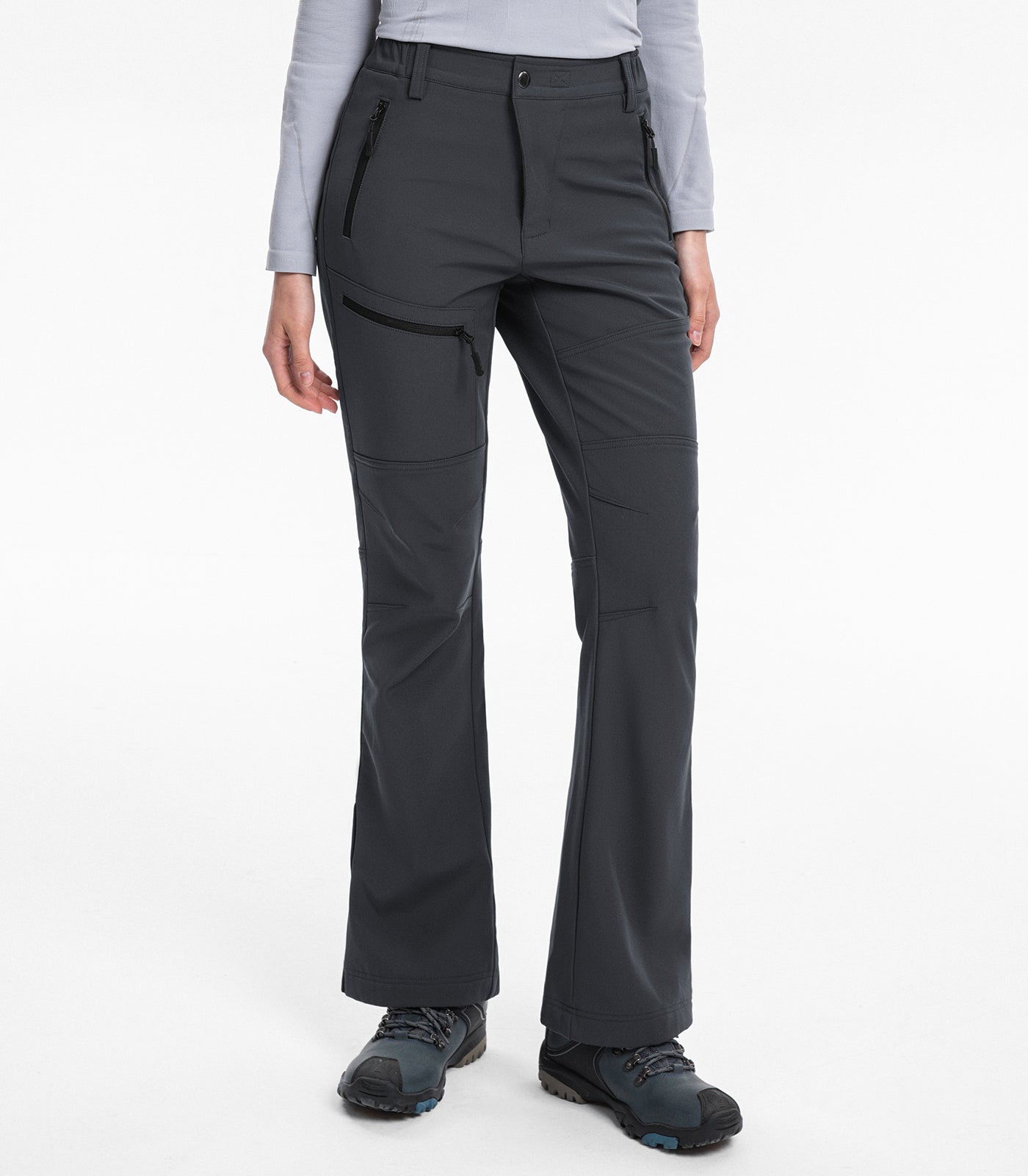 Pantaloni de drumeție evazați pentru schi pe zăpadă pentru femei - SnowVenture W021