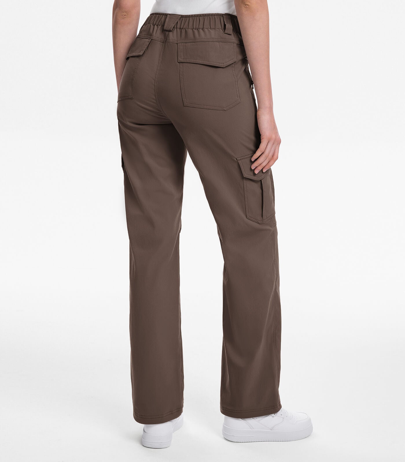 Women's Cargo Hiking Pants / High-Waisted & Lightweight - HikerFlex W038