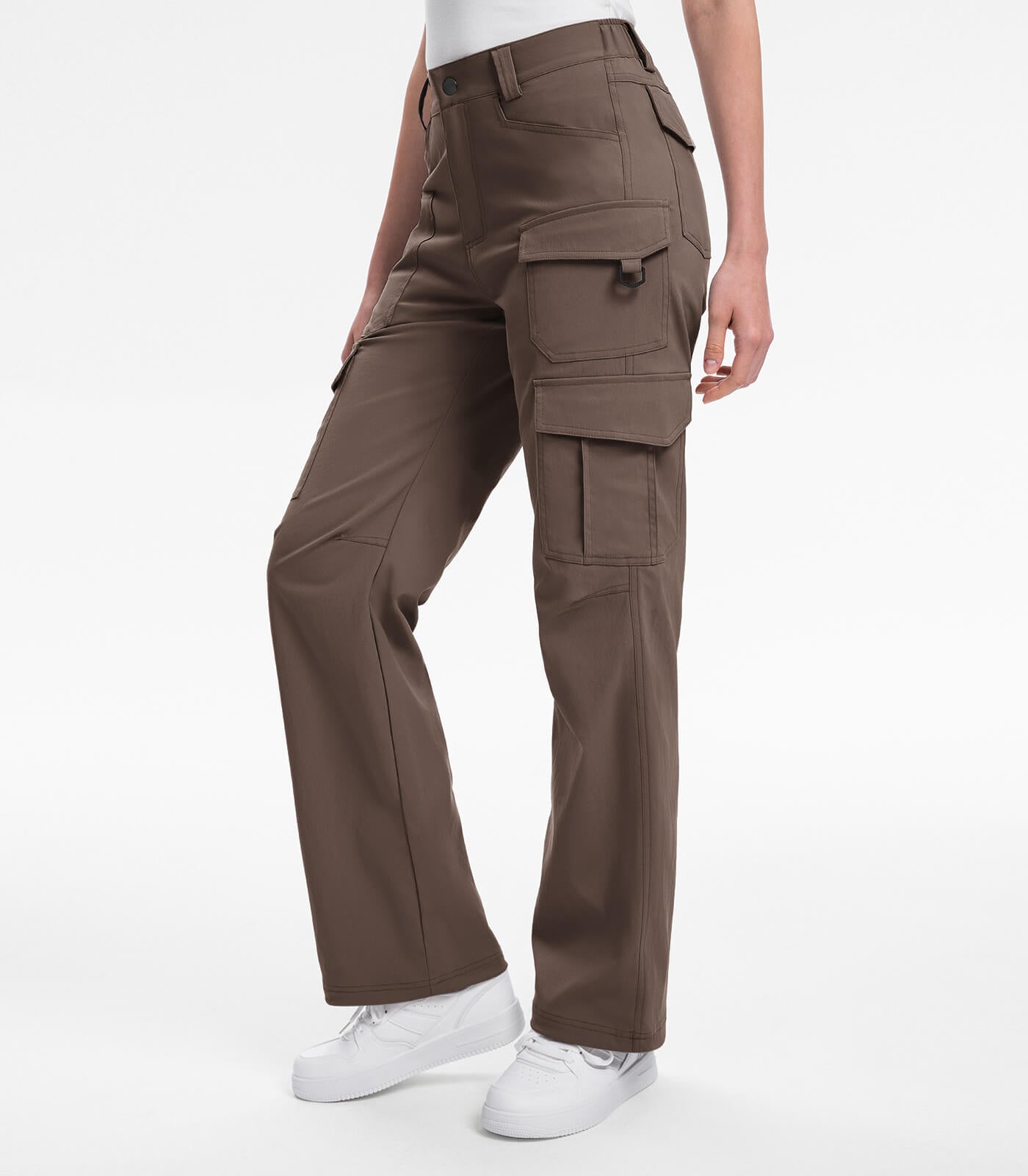 Women's Cargo Hiking Pants / High-Waisted & Lightweight - HikerFlex W038
