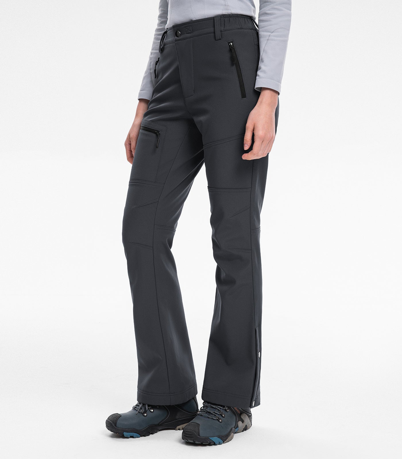 Pantaloni de drumeție evazați pentru schi pe zăpadă pentru femei - SnowVenture W021