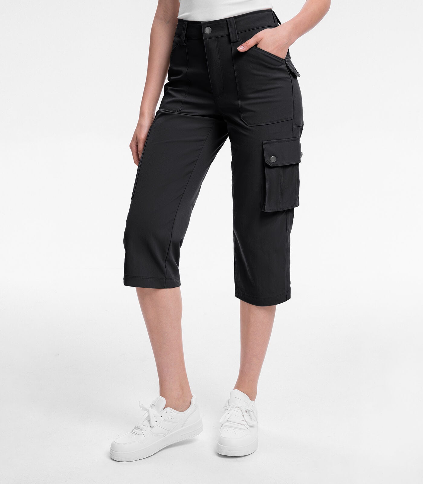 Damen Cargo Capri-Hosen 12