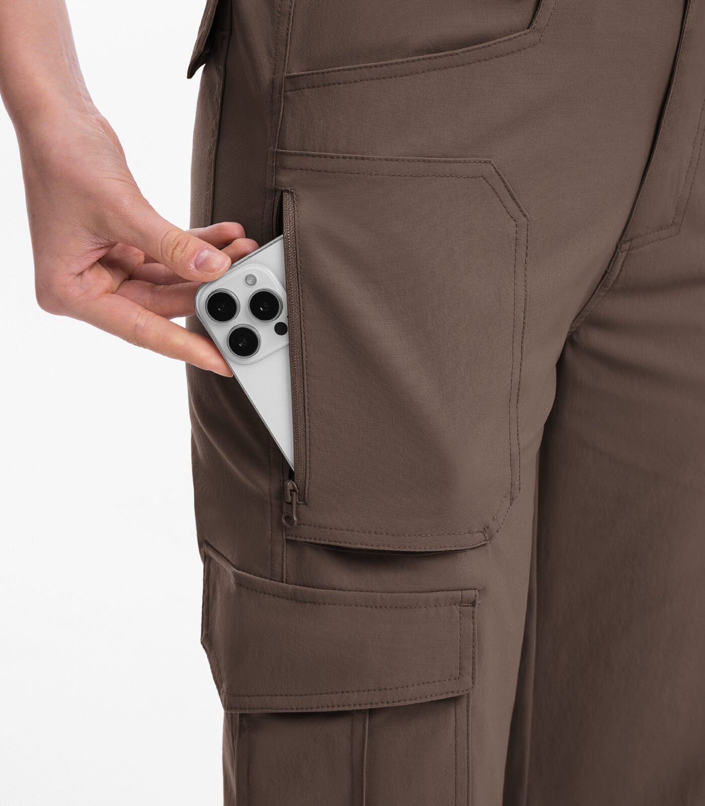 Women's Cargo Hiking Pants / High-Waisted & Lightweight - HikerFlex W038