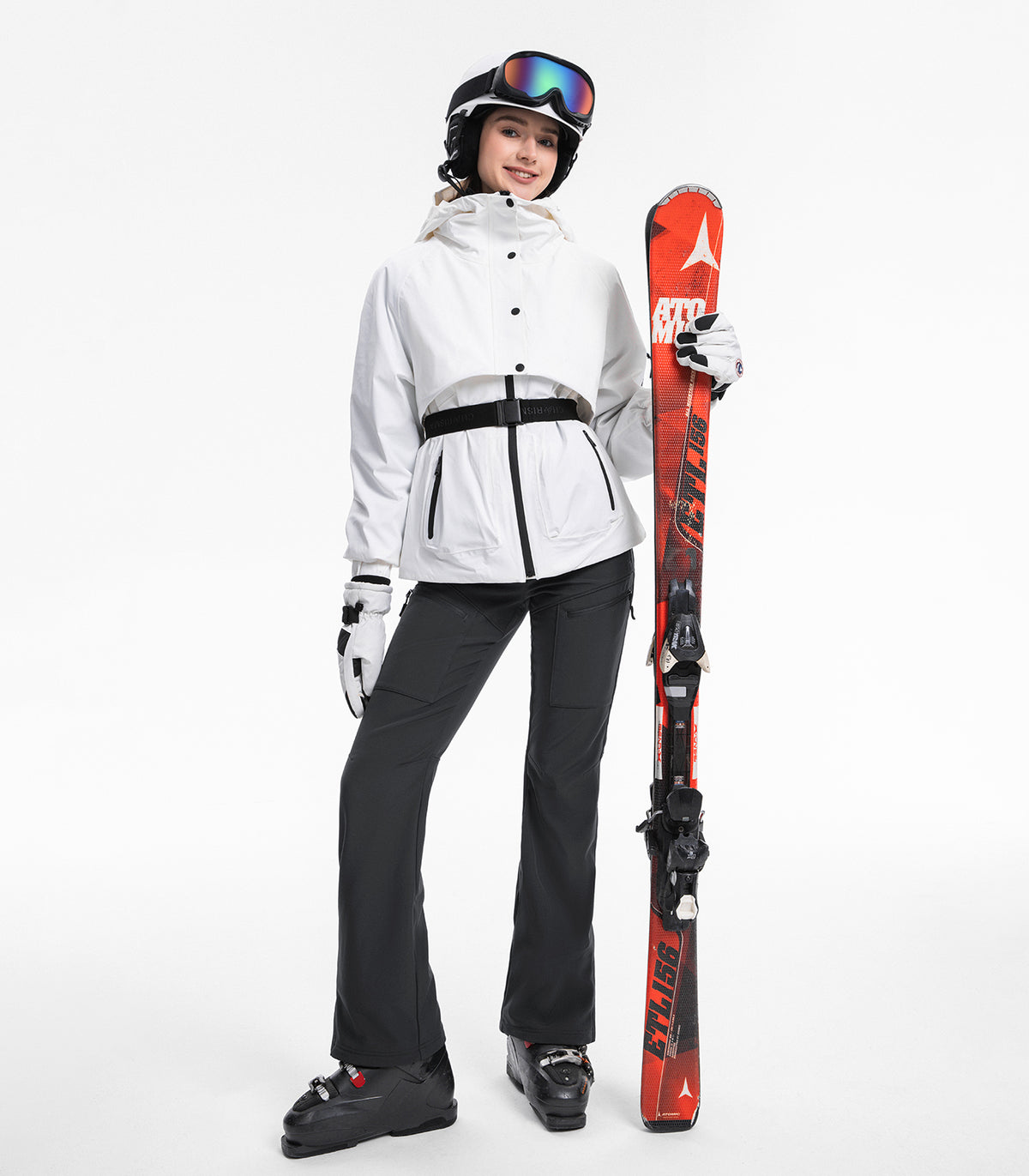 Women's Snow Ski Pants #Color_dark grey