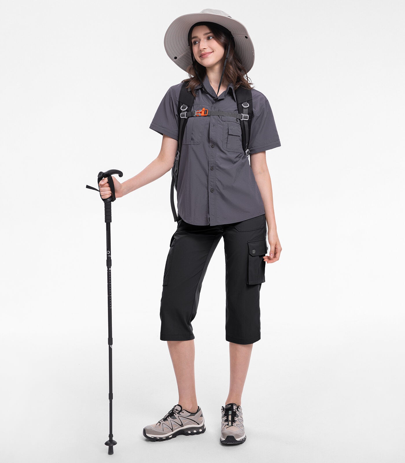 Damen Cargo Capri-Hosen 12