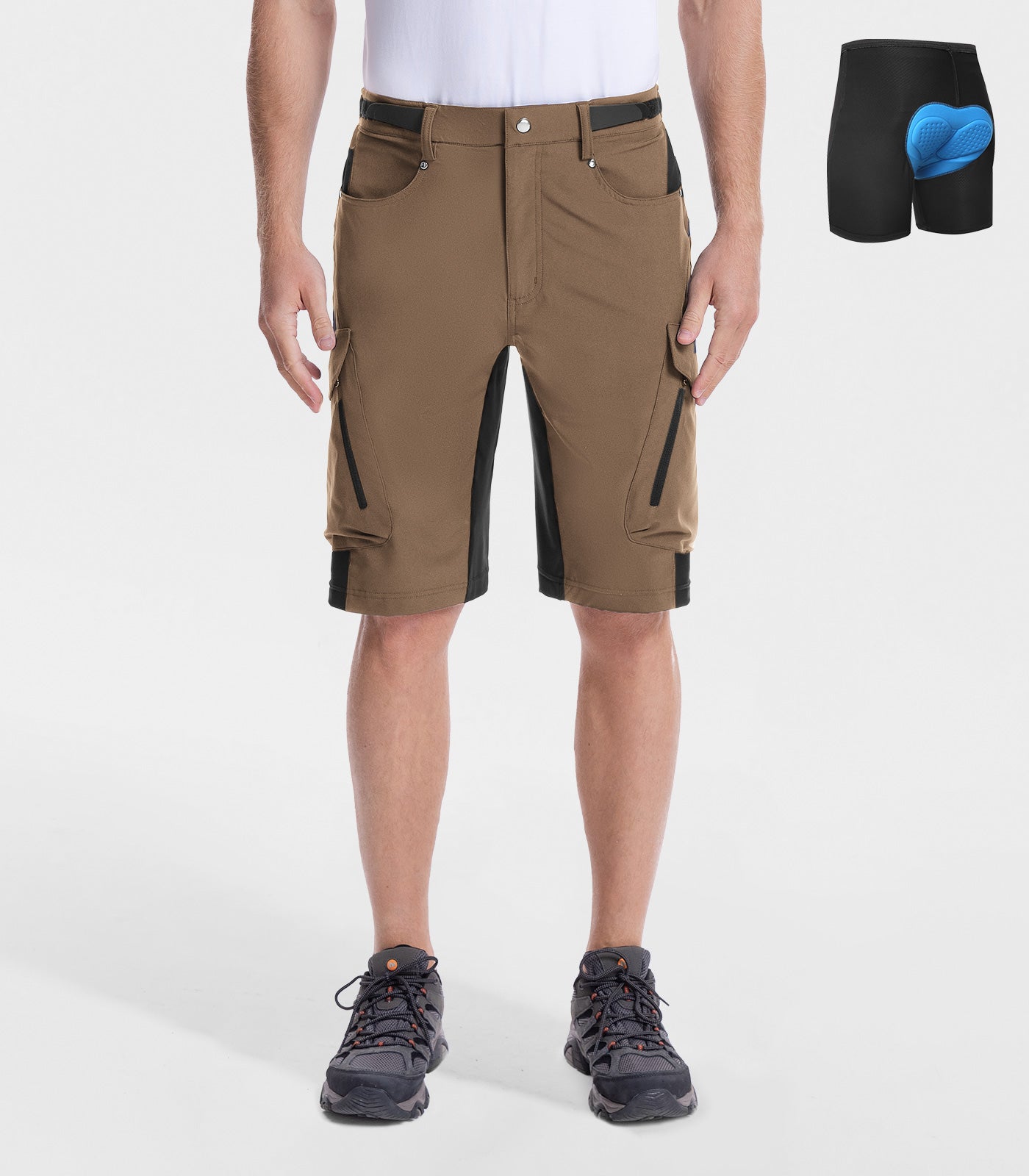Pantaloni scurți bărbătești pentru bicicletă montană, largi, uscare rapidă, ușori - CycleAir M006