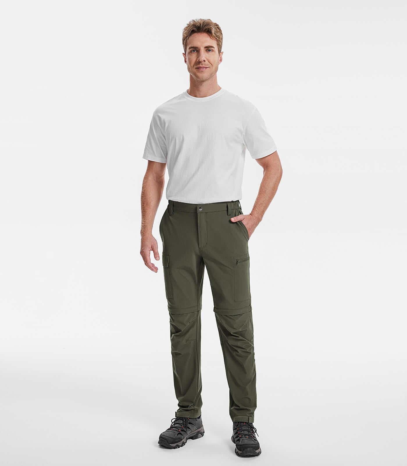 Men's Convertible Hiking Pants Quick Dry Cargo Pants - HikerFlex M015