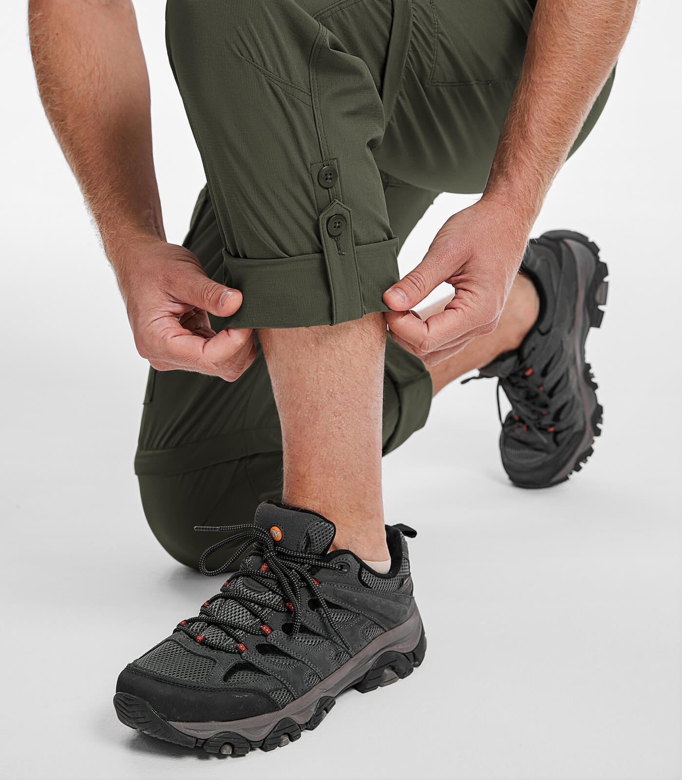 Men's Convertible Hiking Pants Quick Dry Cargo Pants - HikerFlex M015