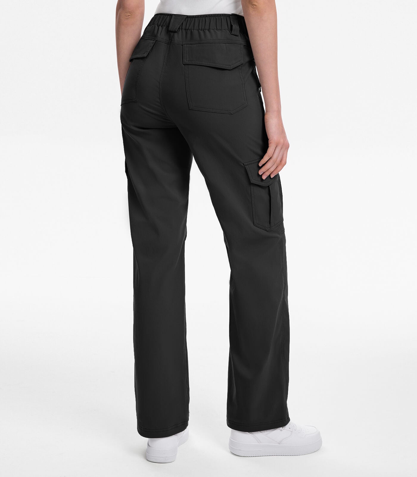 Women's Cargo Hiking Pants / High-Waisted & Lightweight - HikerFlex W038