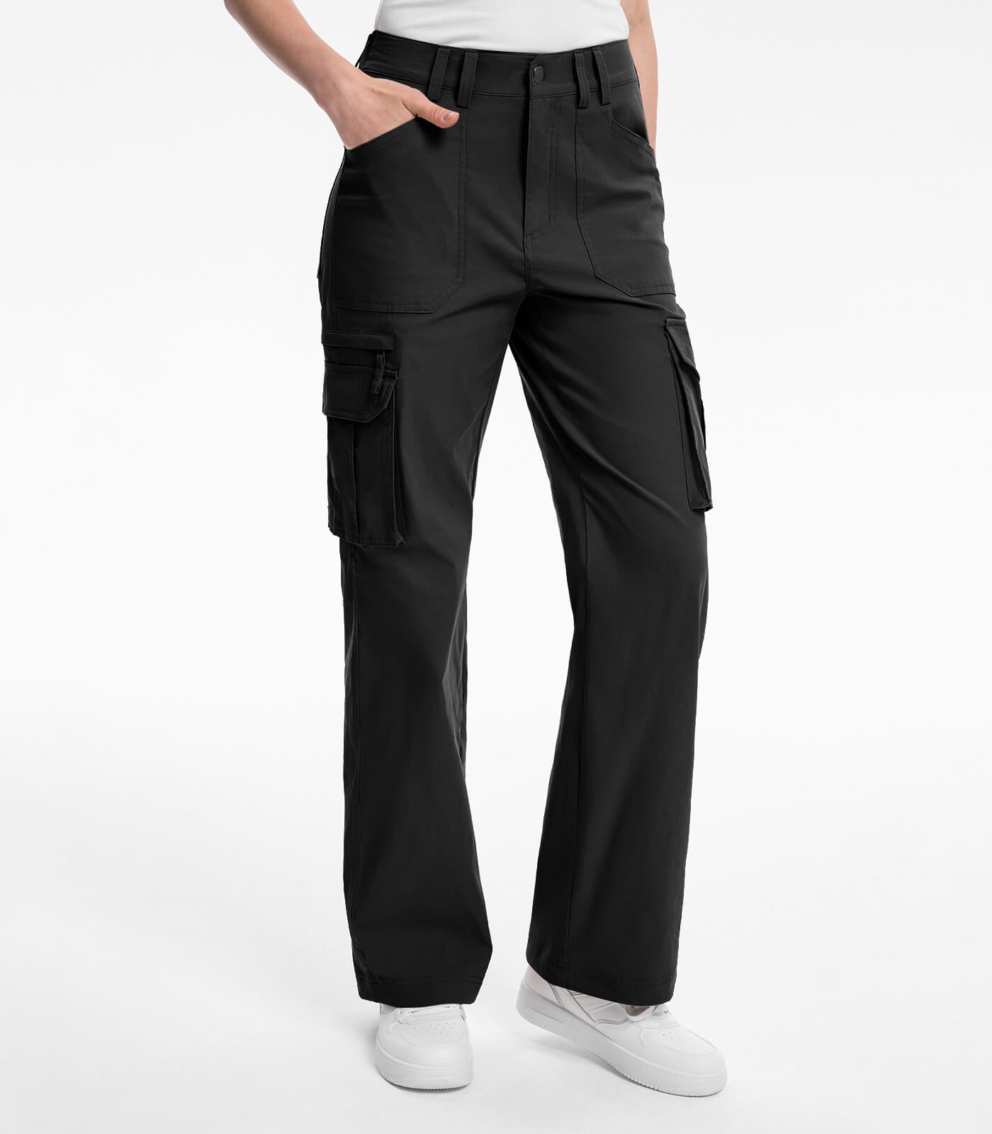 Women's Cargo Hiking Pants High Waisted - HikerFlex W037