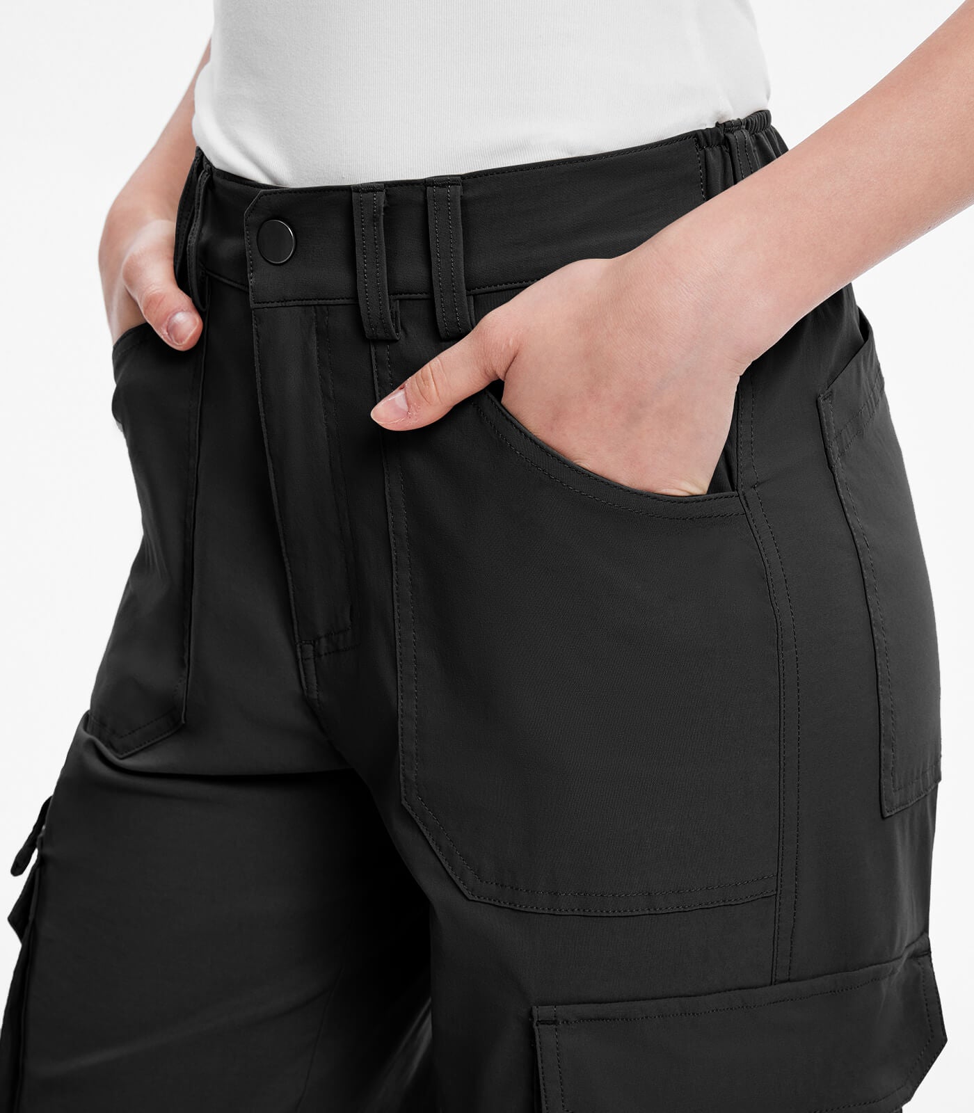 Women's Cargo Hiking Pants High Waisted - HikerFlex W037