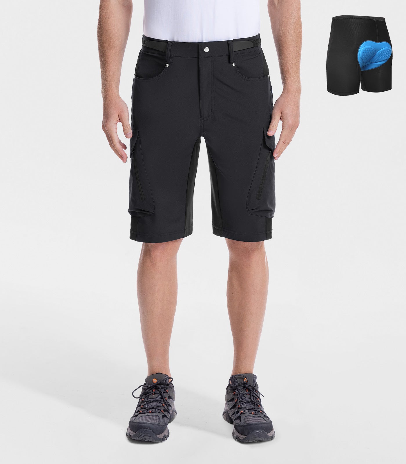 Pantaloni scurți bărbătești pentru bicicletă montană, largi, uscare rapidă, ușori - CycleAir M006