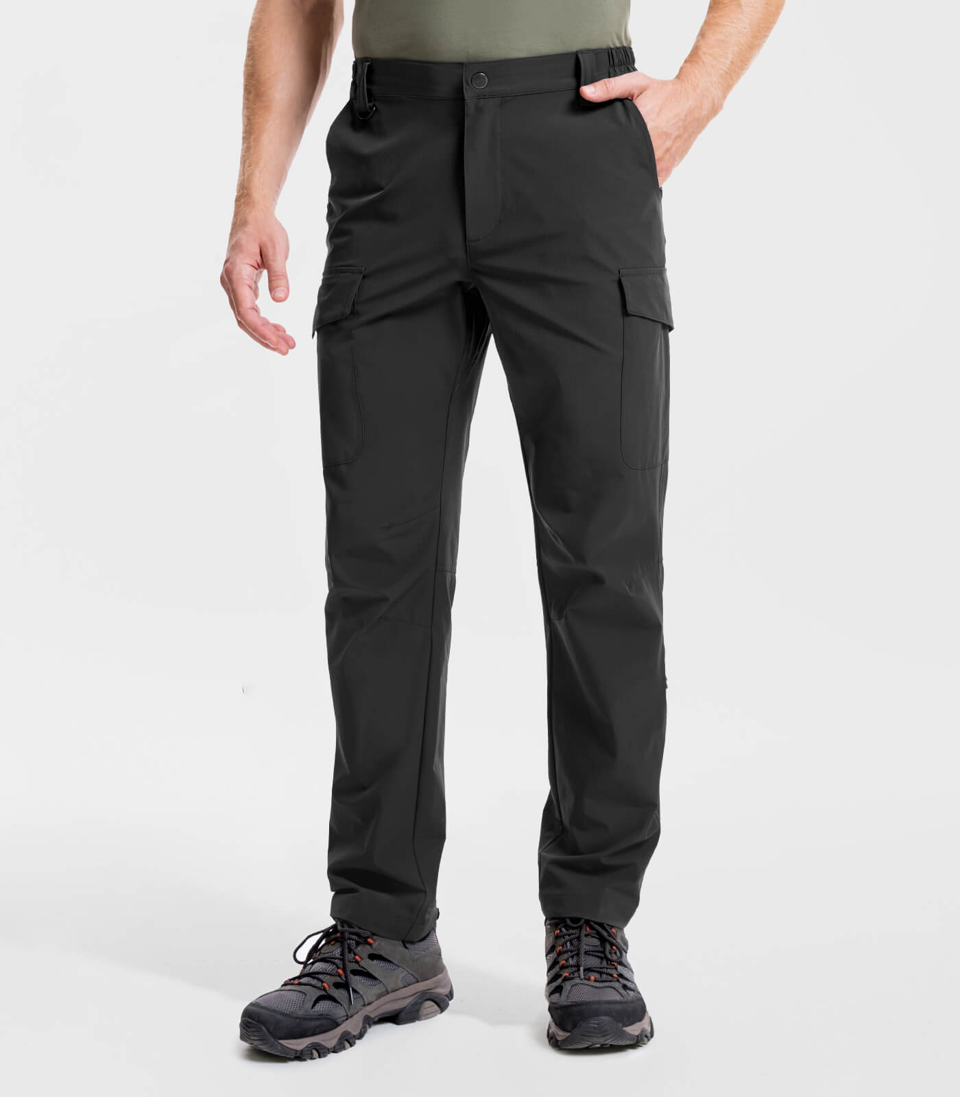 Men's Hiking Cargo Pants Waterproof Quick Dry 7 Pockets - HikerFlex M034