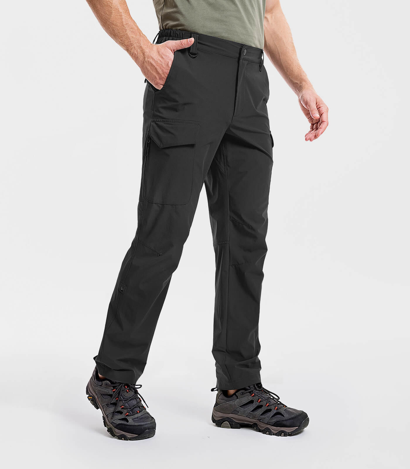 Men's Hiking Cargo Pants Waterproof Quick Dry 7 Pockets - HikerFlex M034