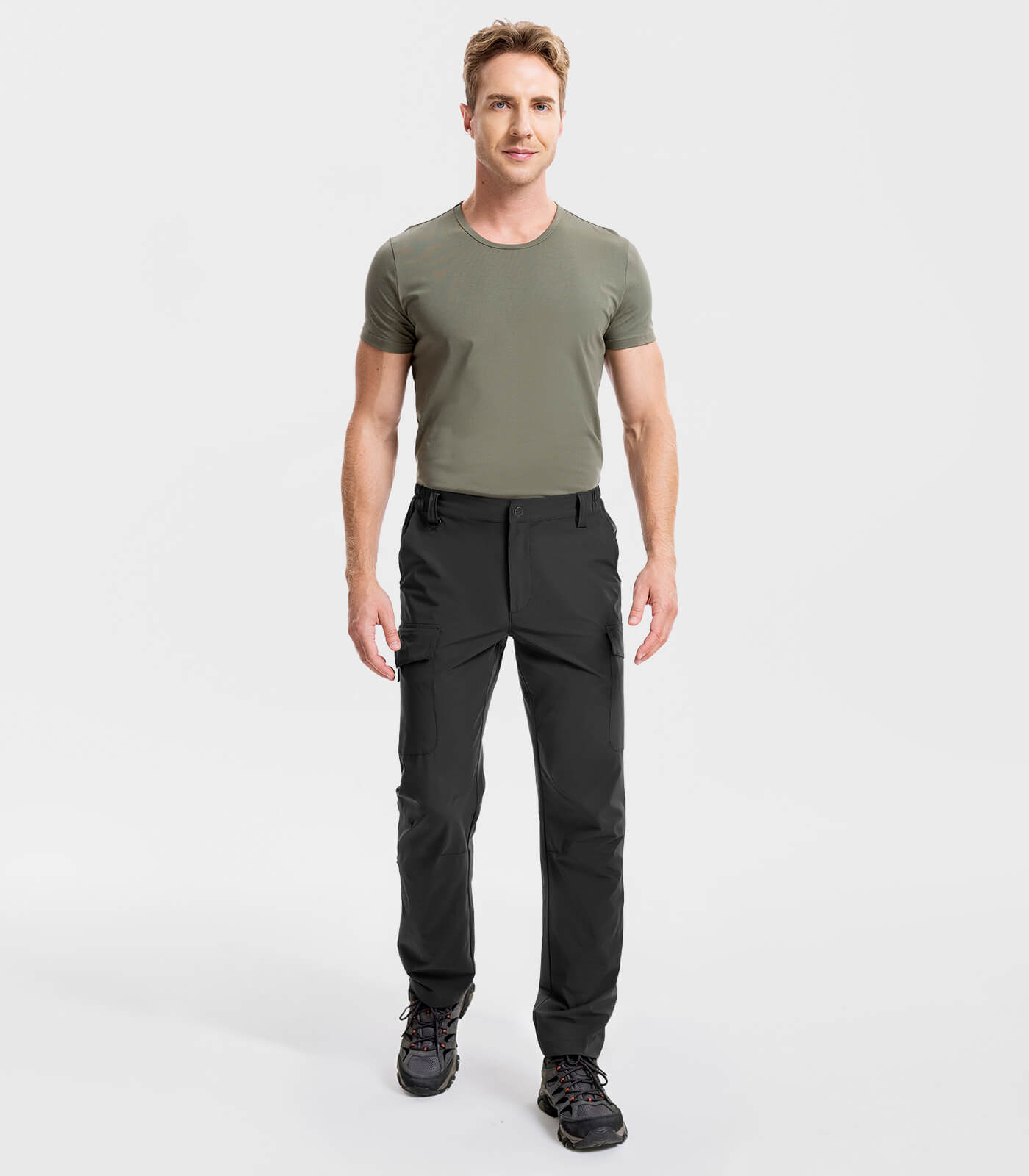 Men's Hiking Cargo Pants Waterproof Quick Dry 7 Pockets - HikerFlex M034
