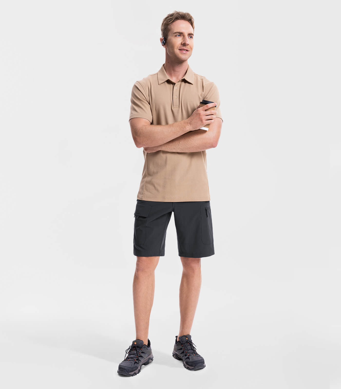 Men's Cargo Hiking Shorts Lightweight Water Resistant - TrailPioneer M026