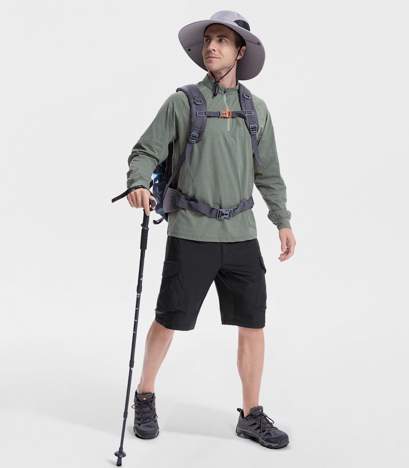 Men's Hiking Shorts Baggy Quick Dry - TrailPioneer M006
