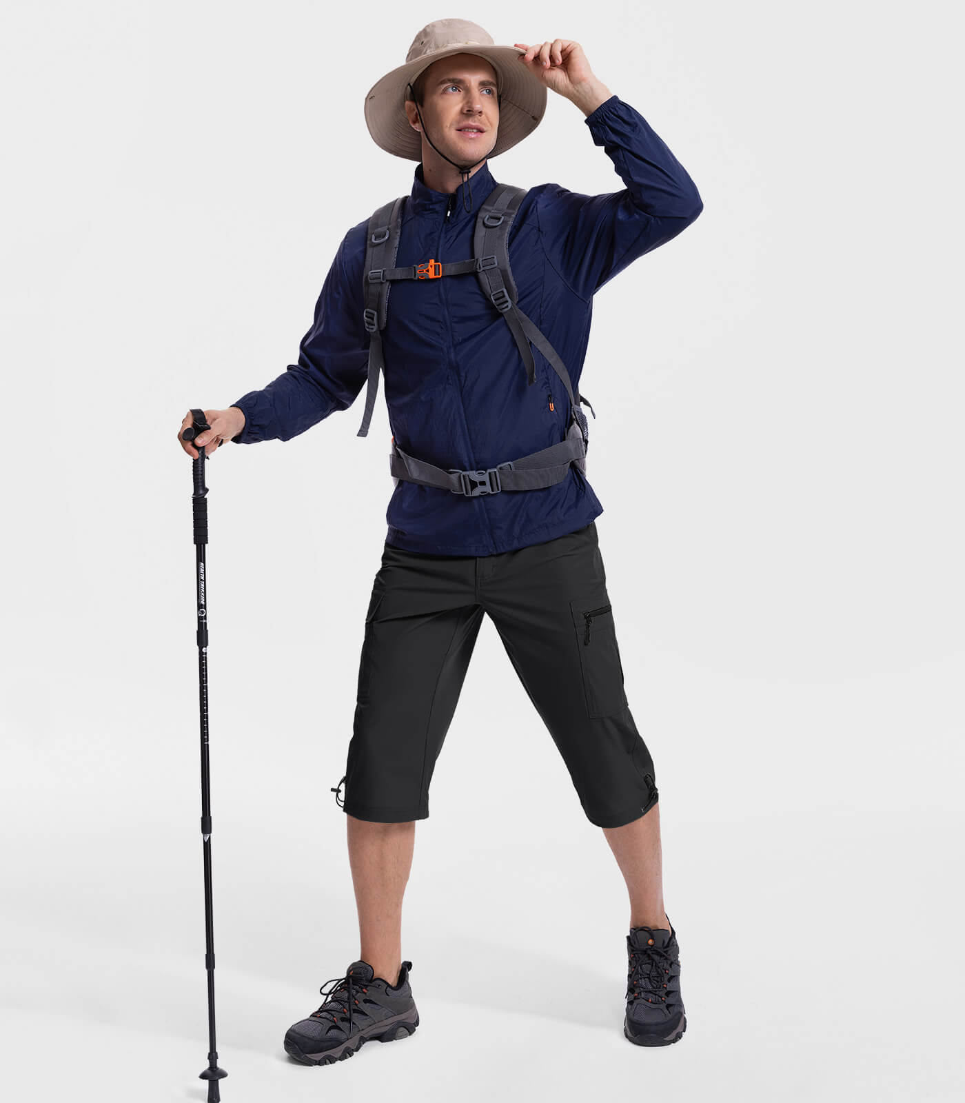 Men's 3/4 Short Bermuda Cargo Outdoor Capris - TrailPioneer M031