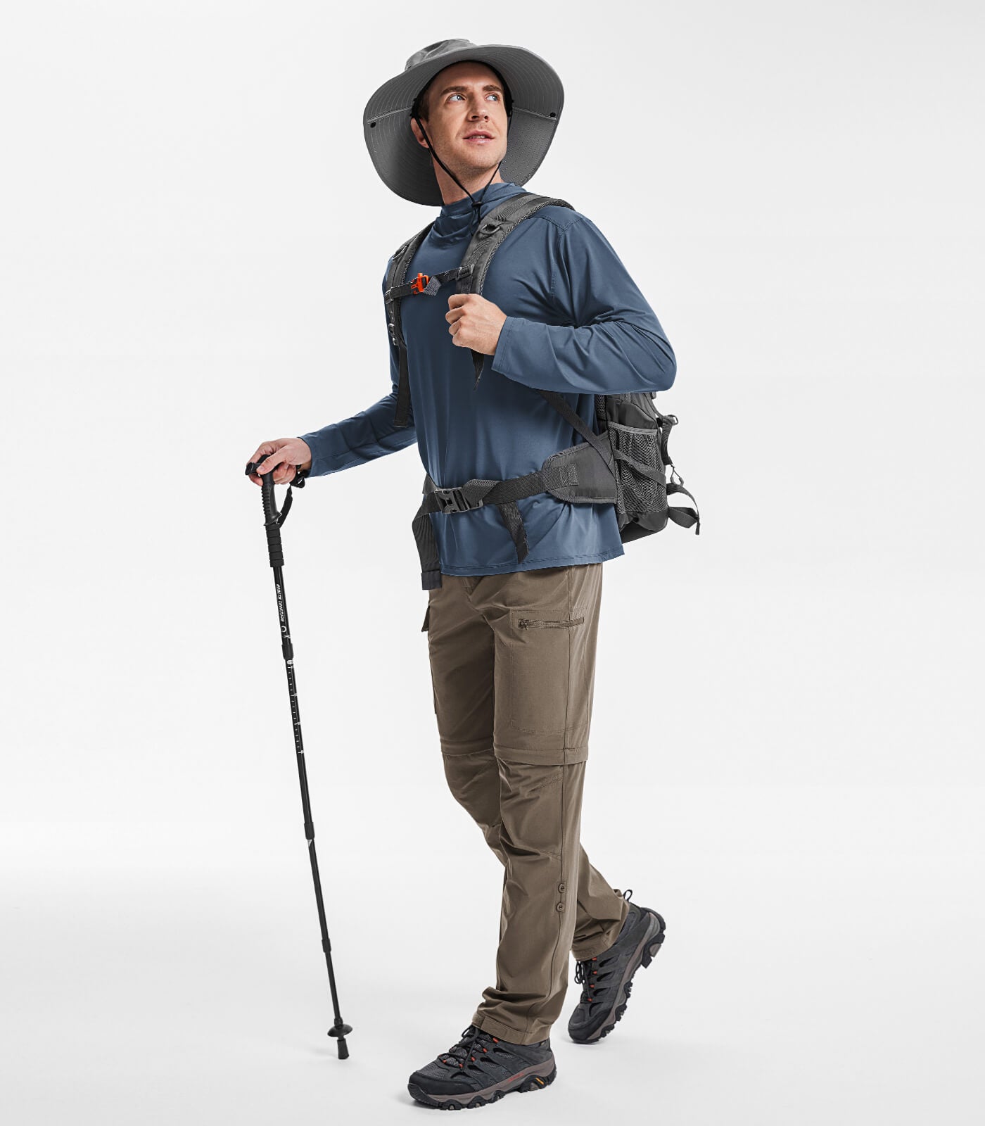 Men's Convertible Hiking Pants Quick Dry Cargo Pants - HikerFlex M015