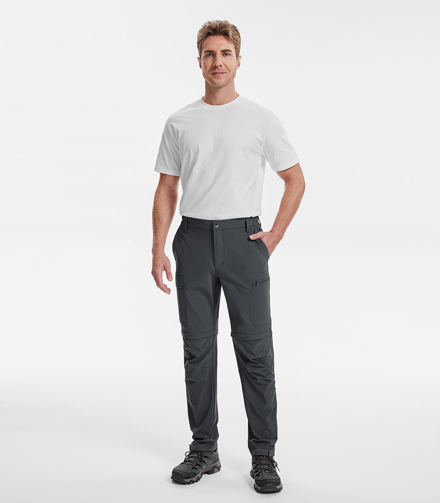 Men's Convertible Hiking Pants Quick Dry Cargo Pants - HikerFlex M015
