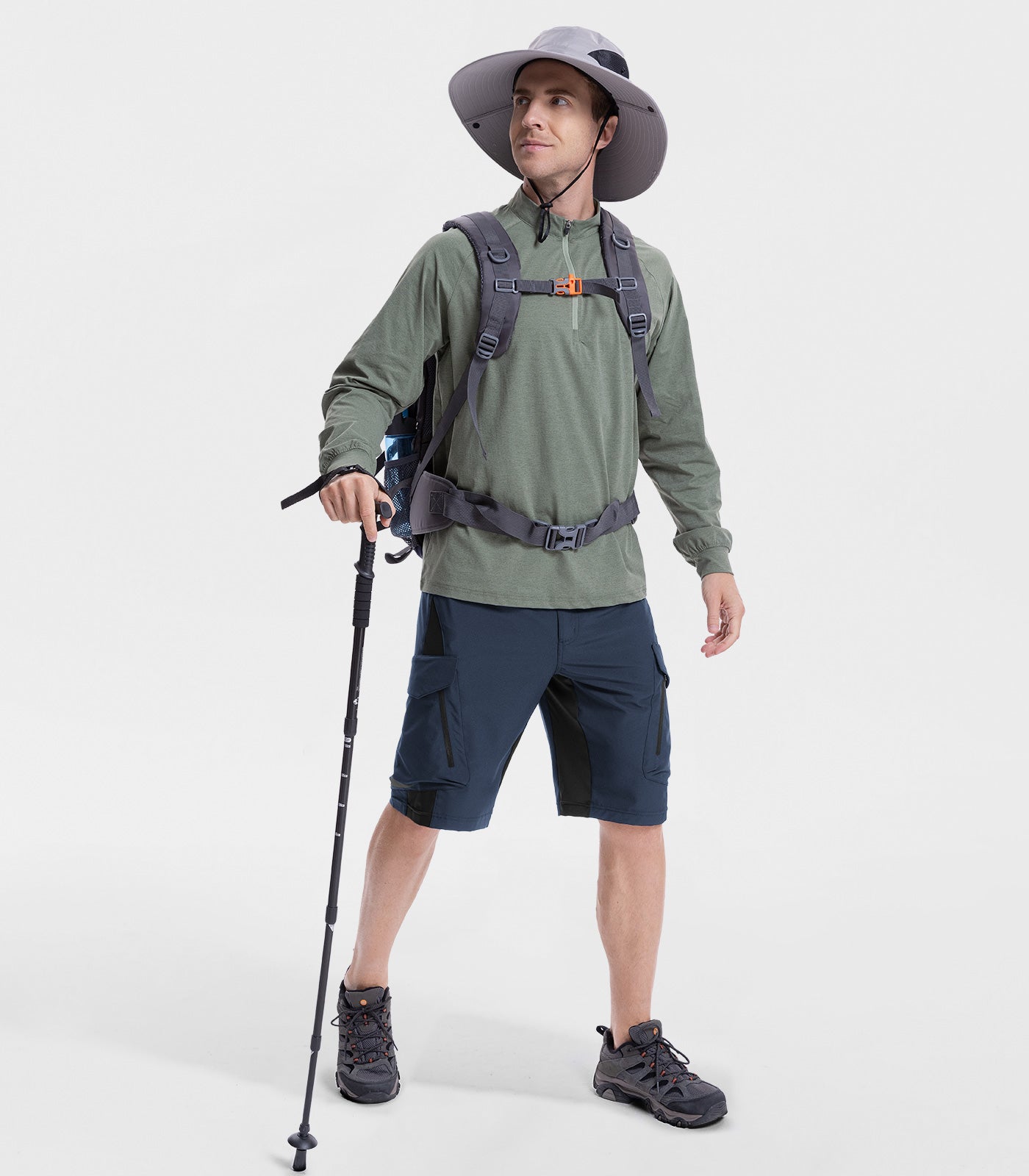 Men's Hiking Shorts Baggy Quick Dry - TrailPioneer M006