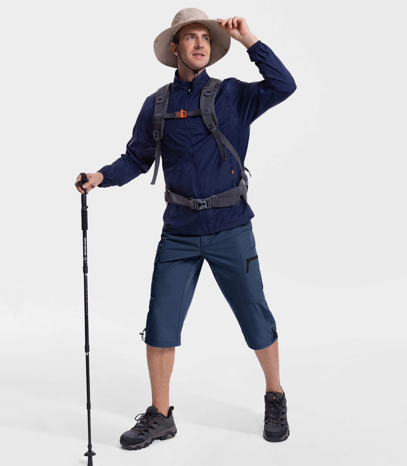 Men's 3/4 Short Bermuda Cargo Outdoor Capris - TrailPioneer M031
