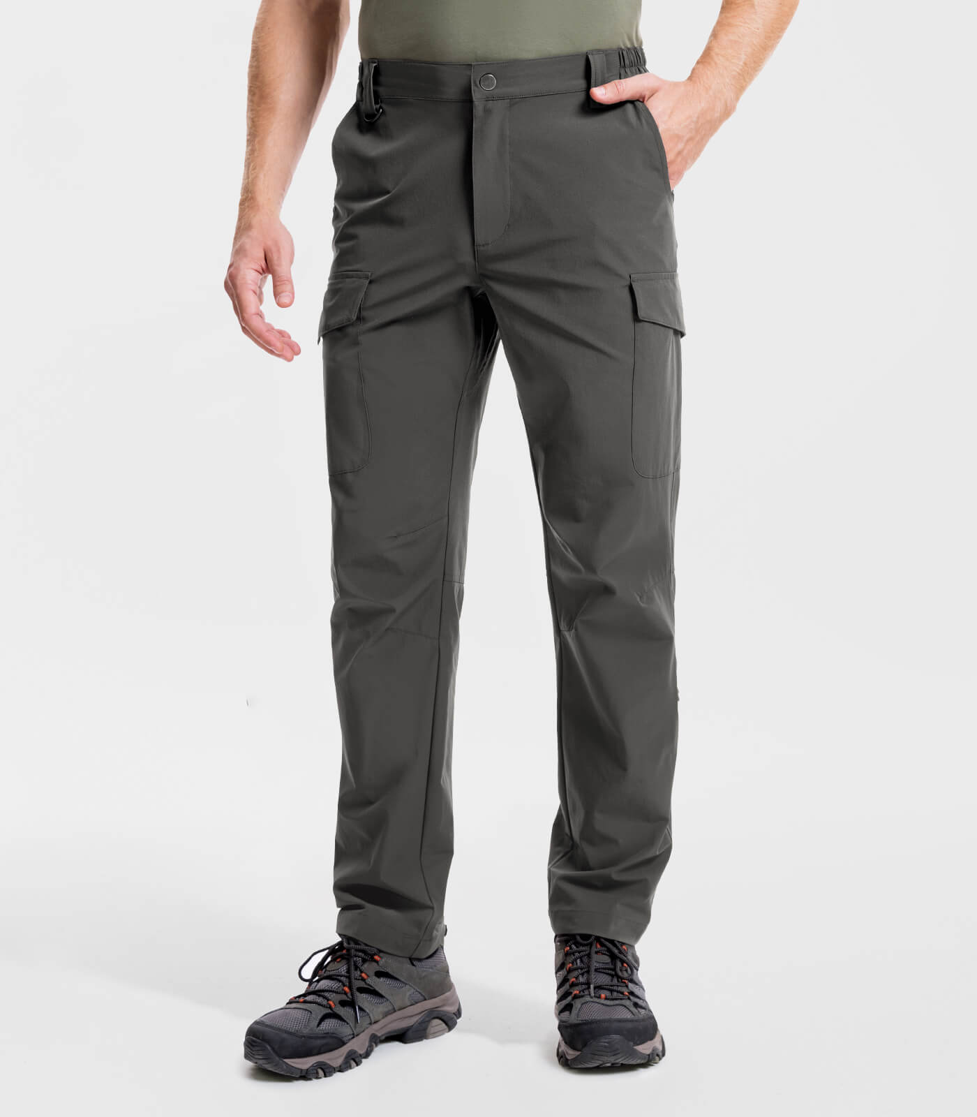 Men's Hiking Cargo Pants Waterproof Quick Dry 7 Pockets - HikerFlex M034