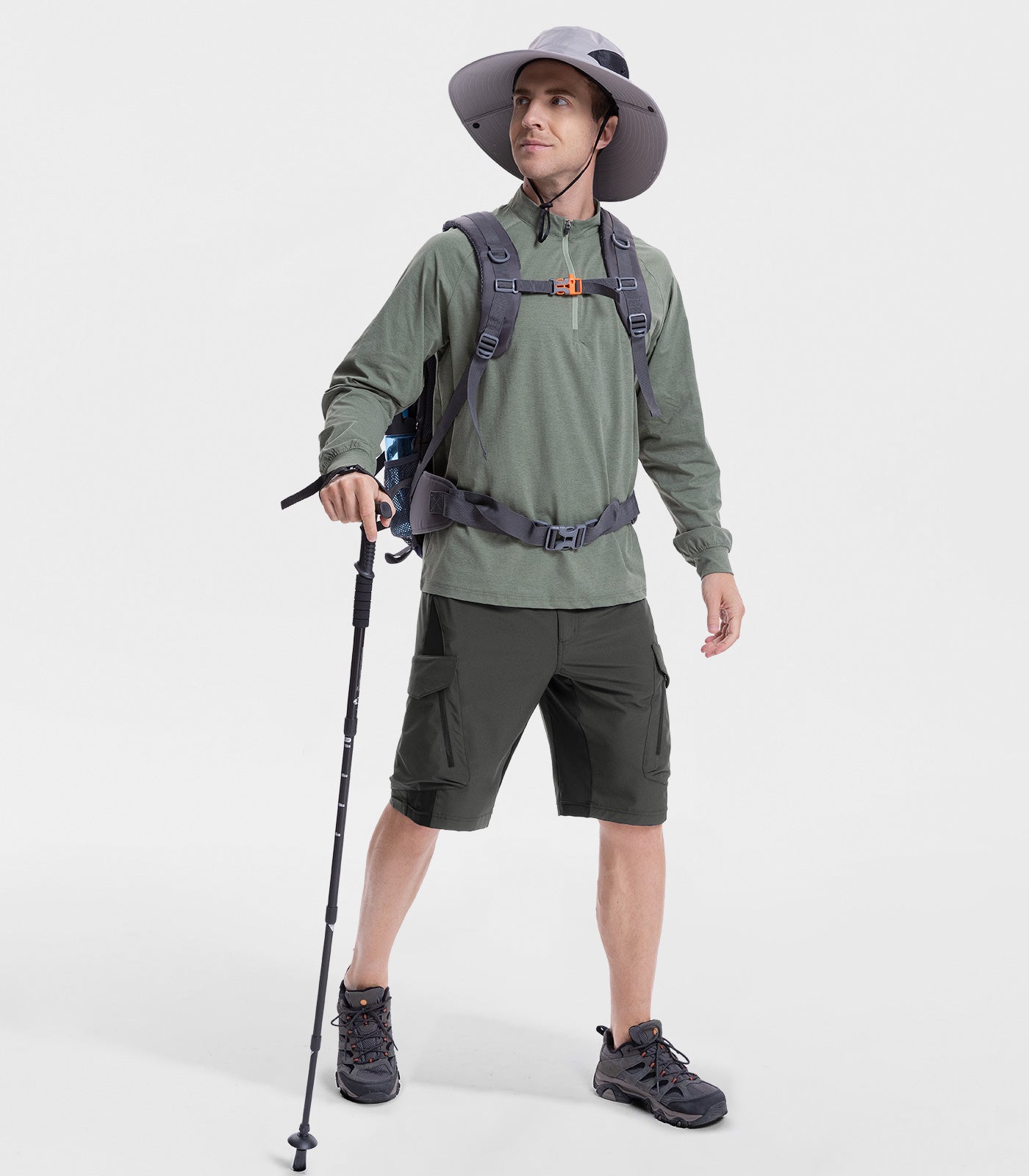 Men's Hiking Shorts Baggy Quick Dry - TrailPioneer M006