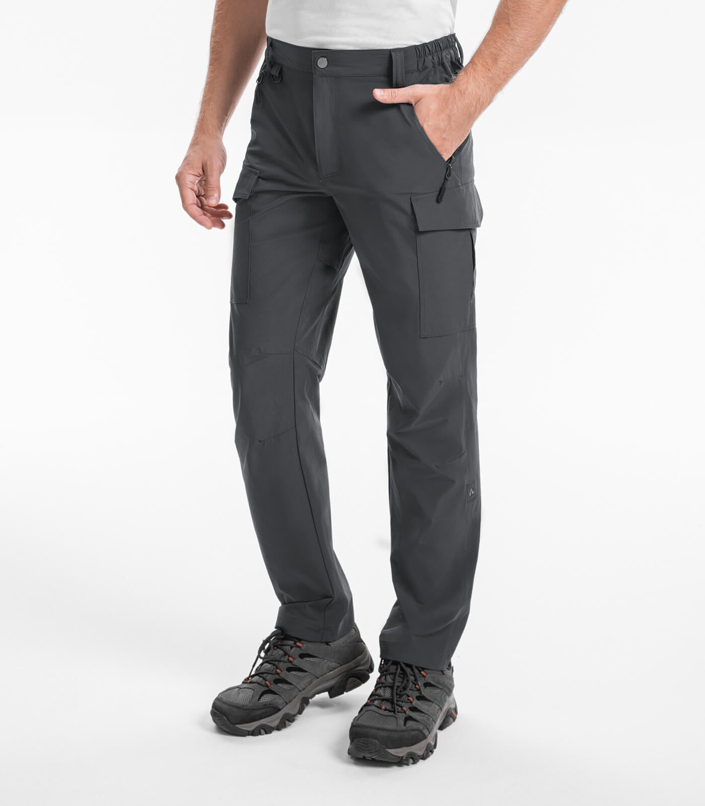 Men's Hiking Cargo Pants Water-Resistant Quick Dry - HikerFlex M033