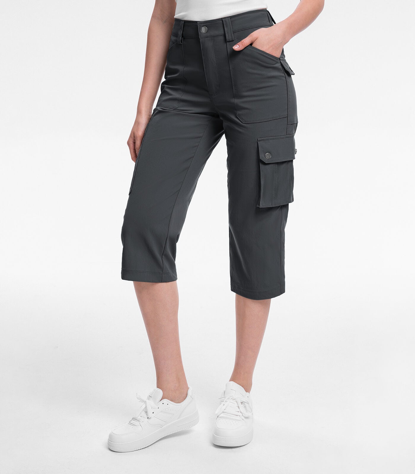 Damen Cargo Capri-Hosen 12