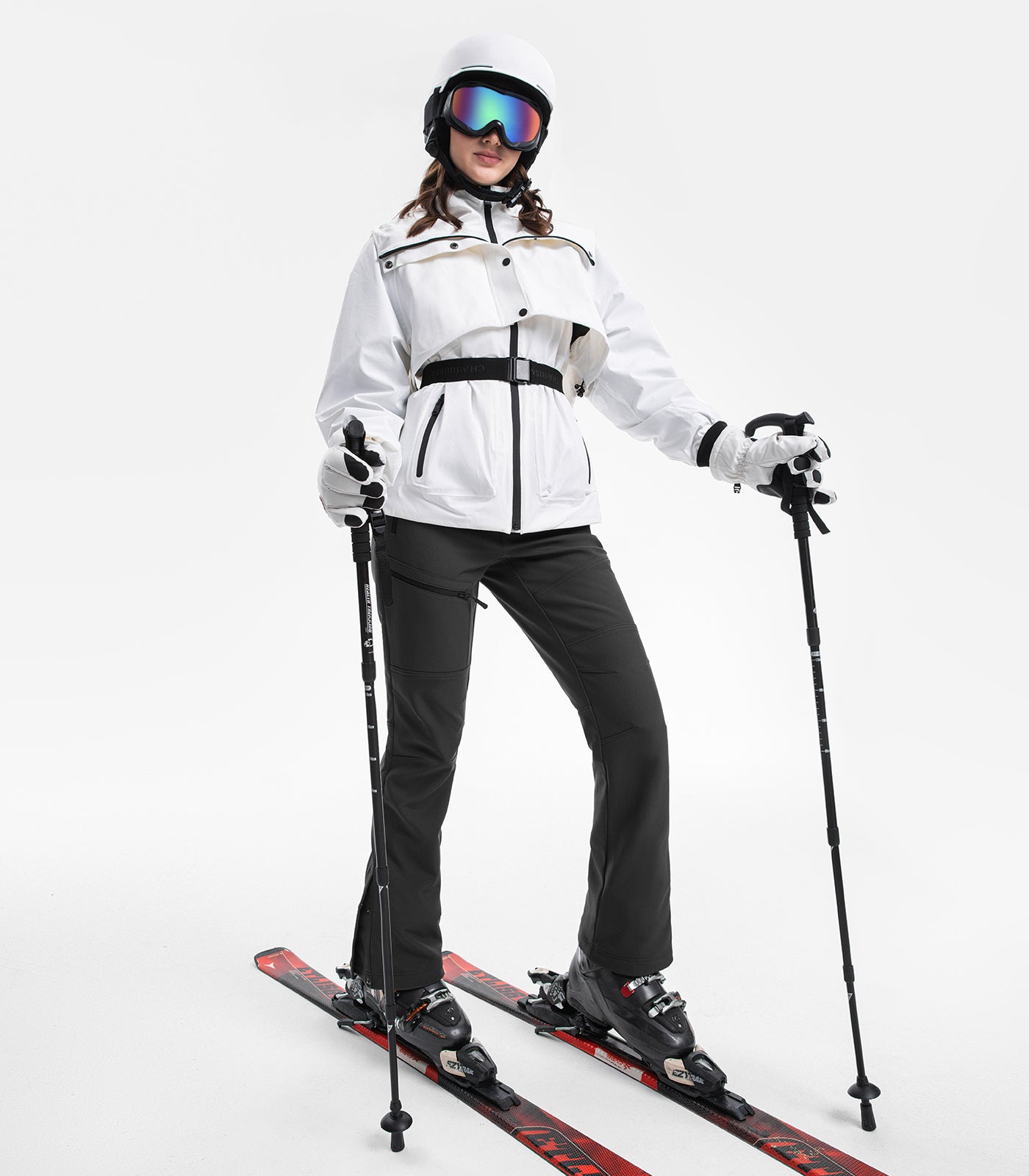 Pantaloni de drumeție evazați pentru schi pe zăpadă pentru femei - SnowVenture W021