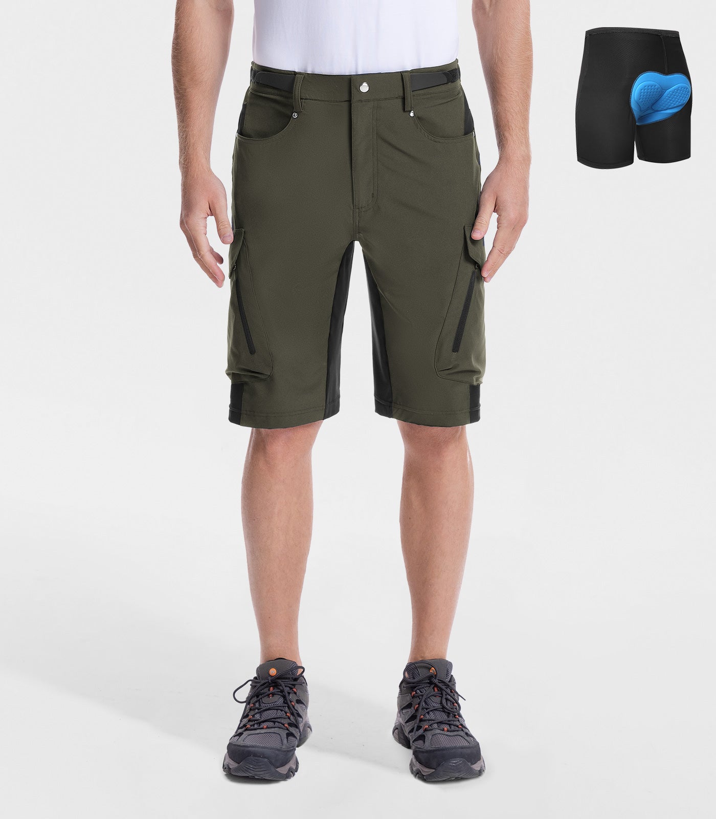 Pantaloni scurți bărbătești pentru bicicletă montană, largi, uscare rapidă, ușori - CycleAir M006
