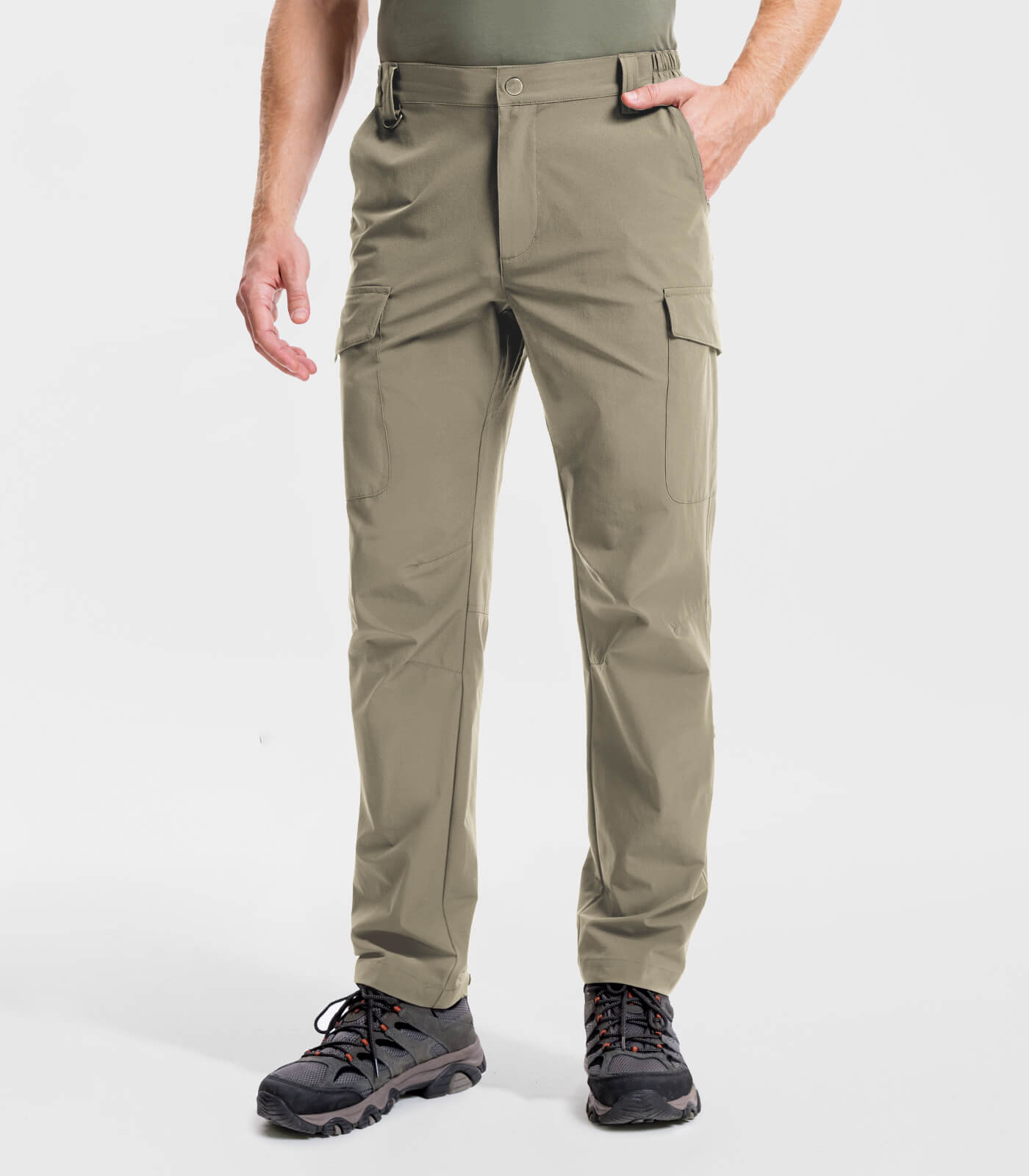 Men's Hiking Cargo Pants Waterproof Quick Dry 7 Pockets - HikerFlex M034