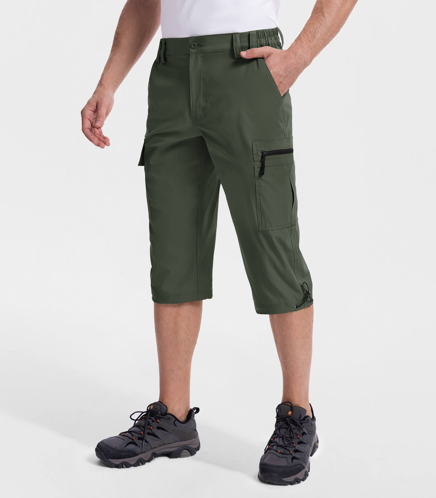Men's 3/4 Short Bermuda Cargo Outdoor Capris - TrailPioneer M031