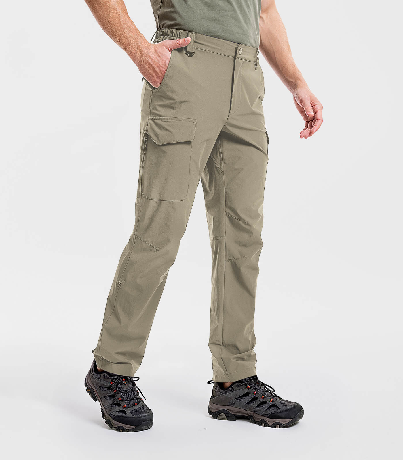 Men's Hiking Cargo Pants Waterproof Quick Dry 7 Pockets - HikerFlex M034
