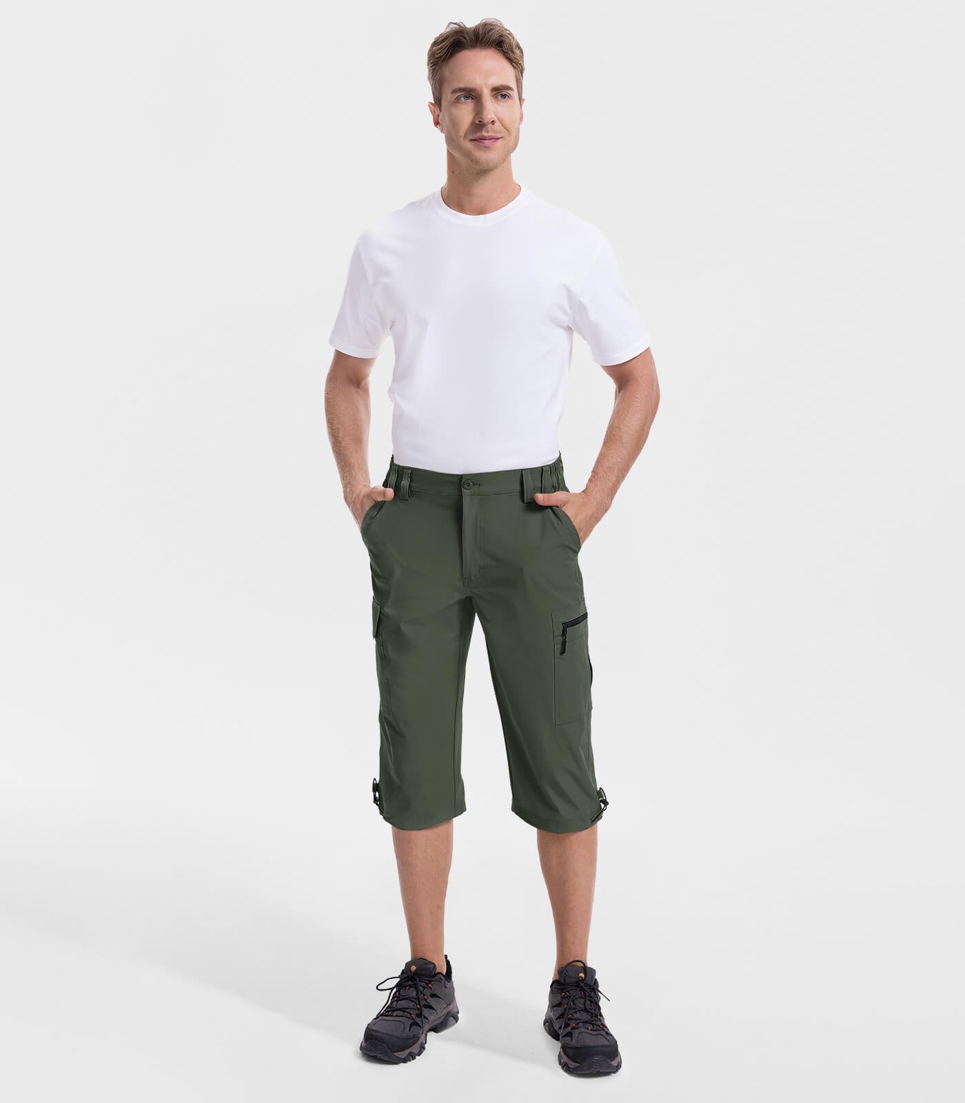 Men's 3/4 Short Bermuda Cargo Outdoor Capris - TrailPioneer M031