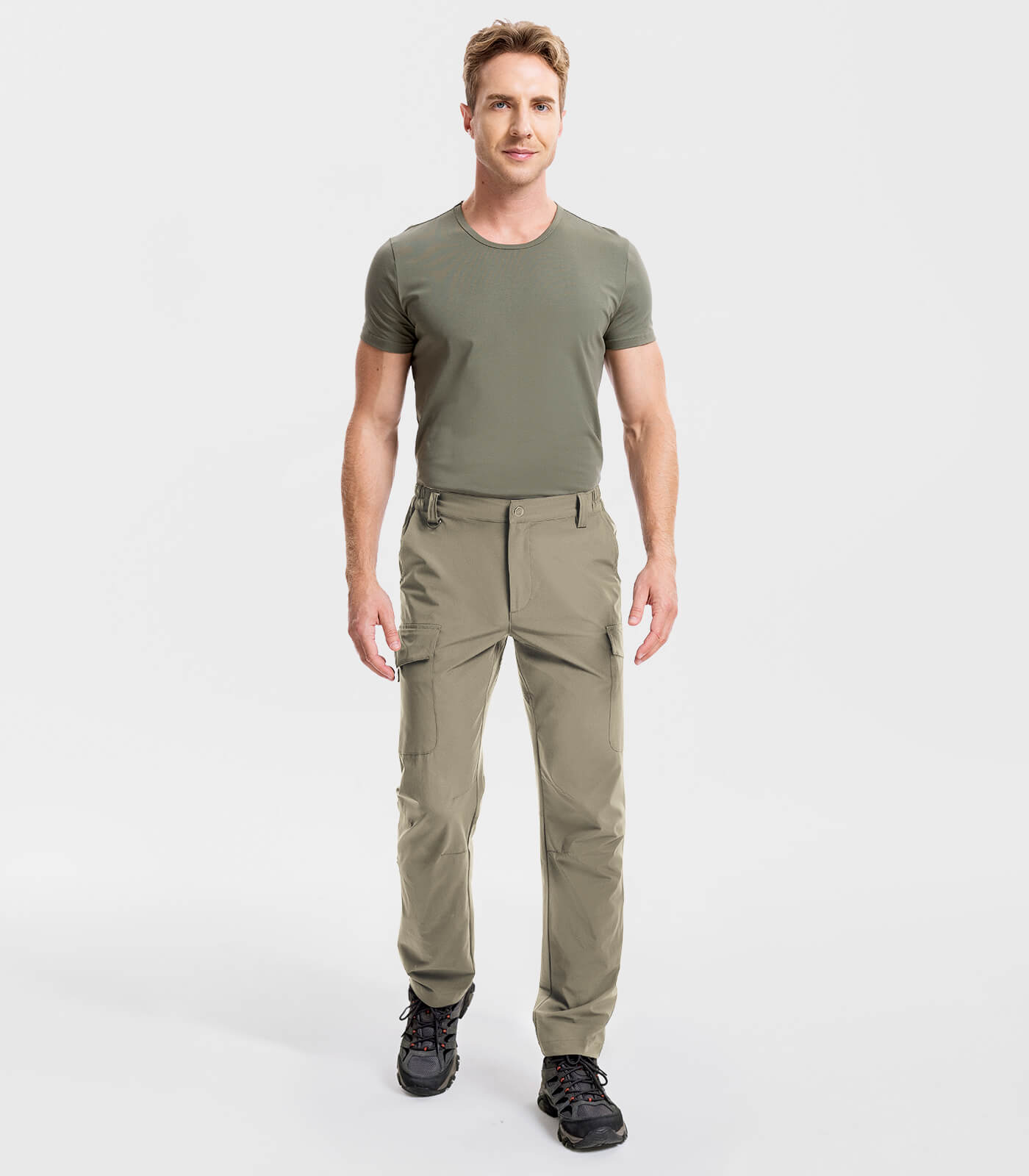 Men's Hiking Cargo Pants Waterproof Quick Dry 7 Pockets - HikerFlex M034