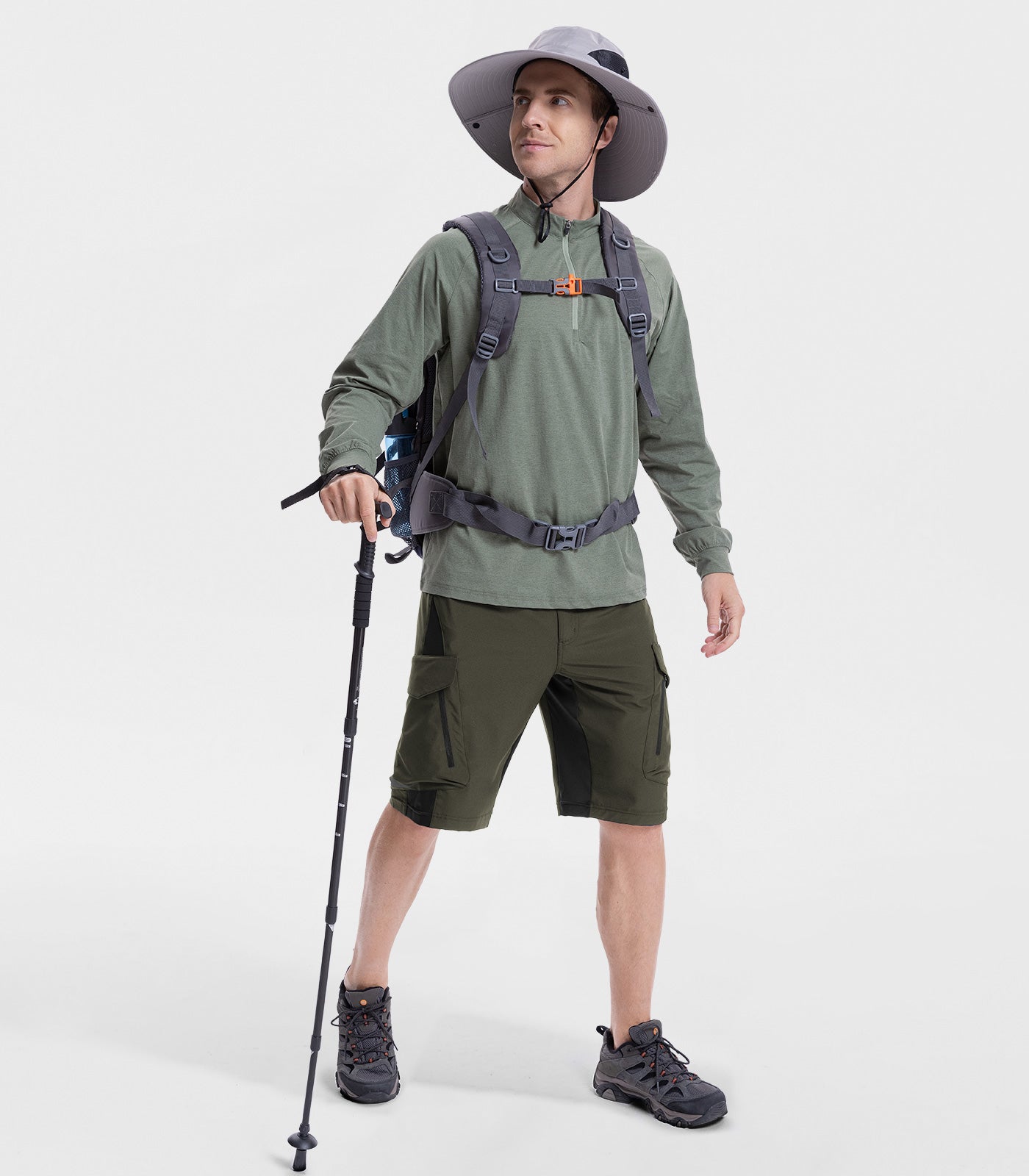 Men's Hiking Shorts Baggy Quick Dry - TrailPioneer M006