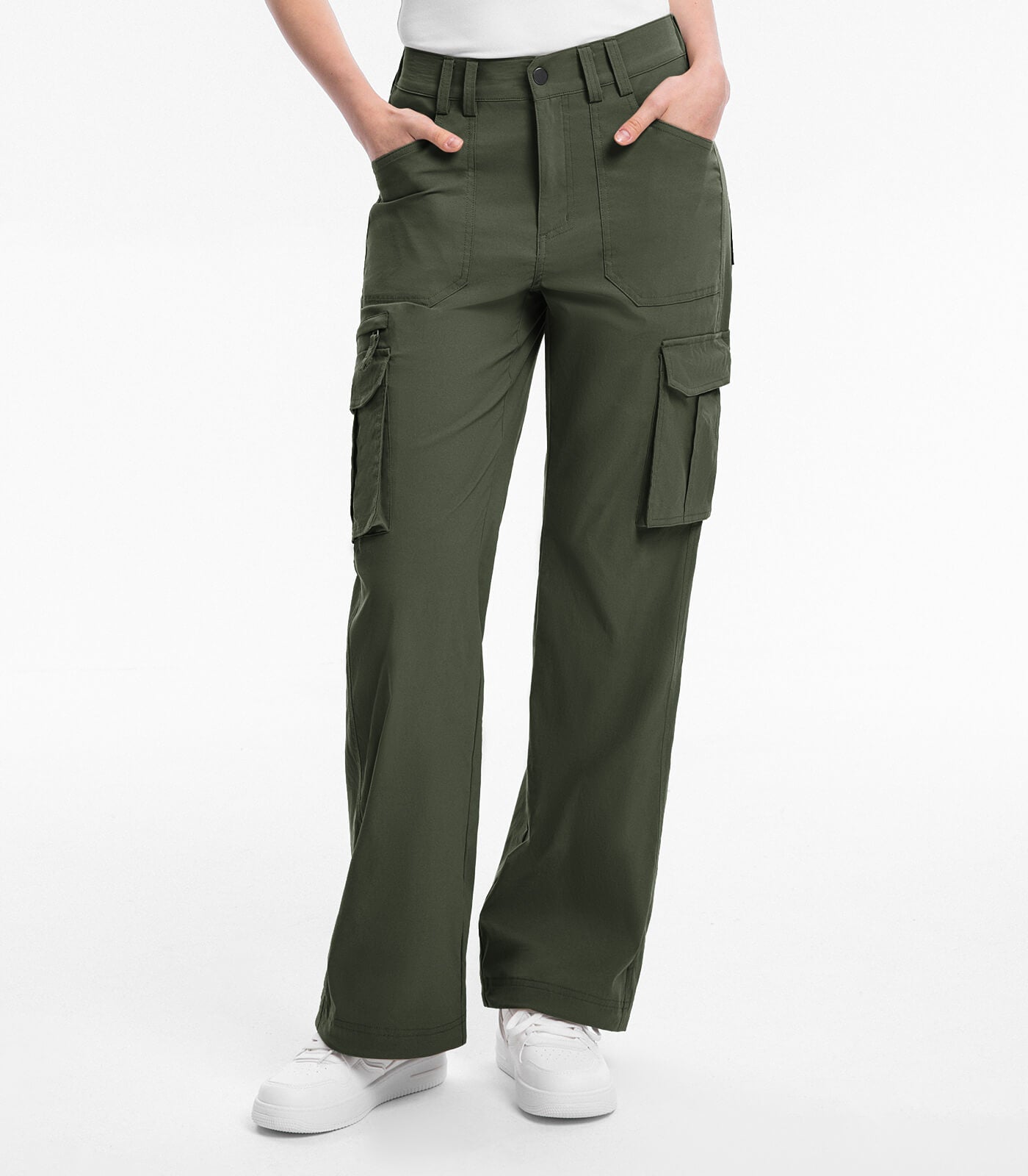 Women's Cargo Hiking Pants High Waisted - HikerFlex W037