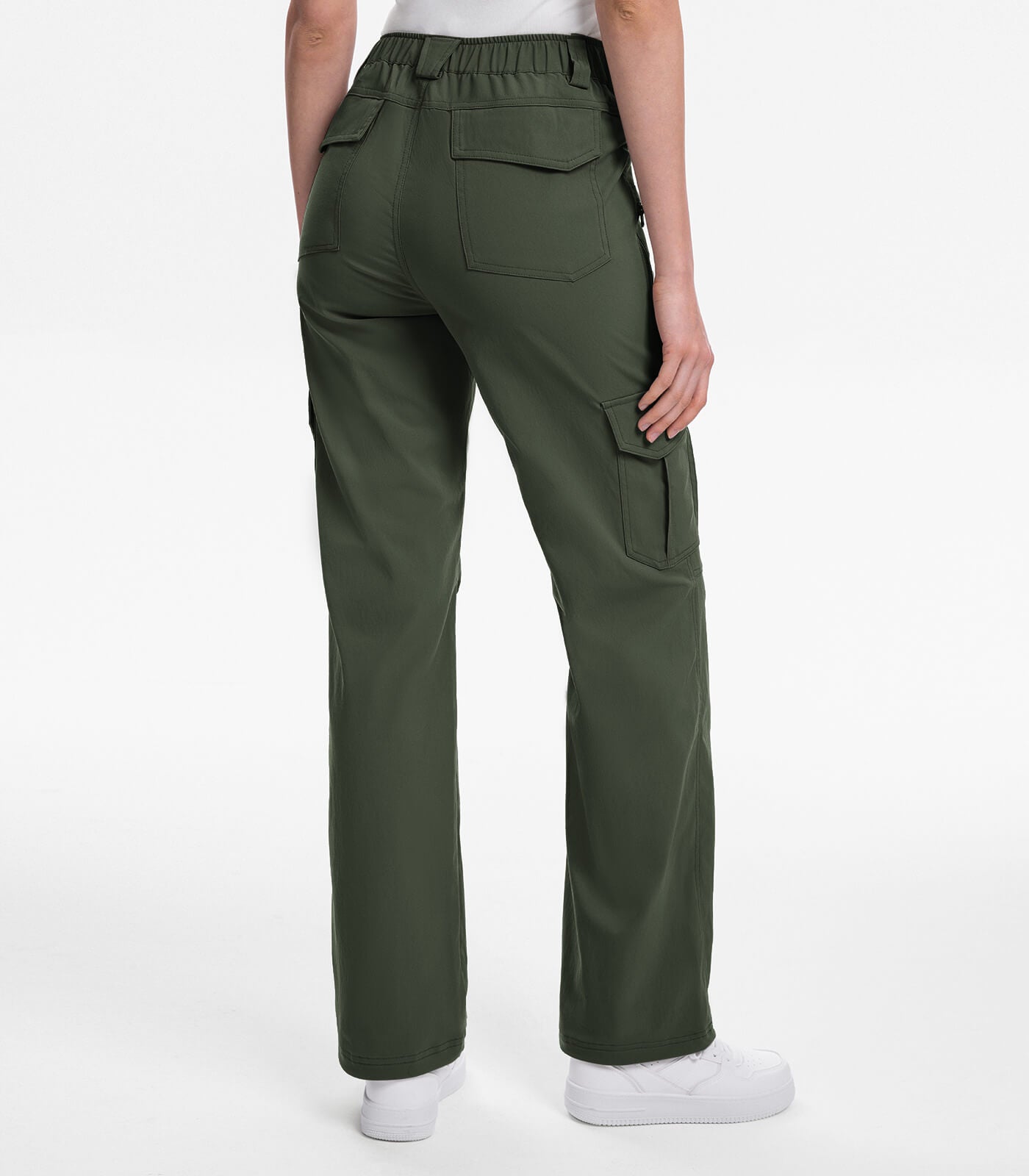 Women's Cargo Hiking Pants / High-Waisted & Lightweight - HikerFlex W038