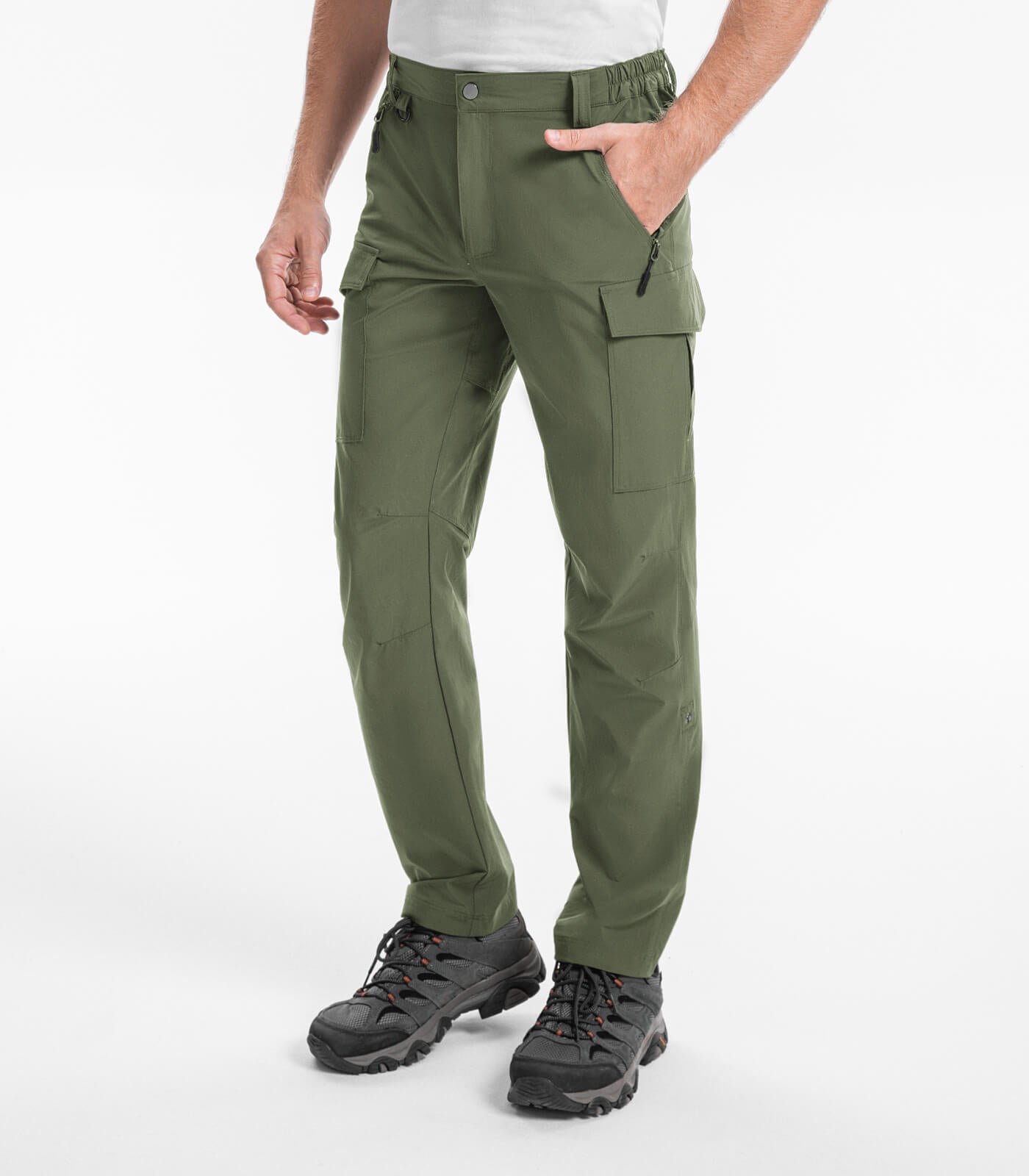 Men's Hiking Cargo Pants Water-Resistant Quick Dry - HikerFlex M033