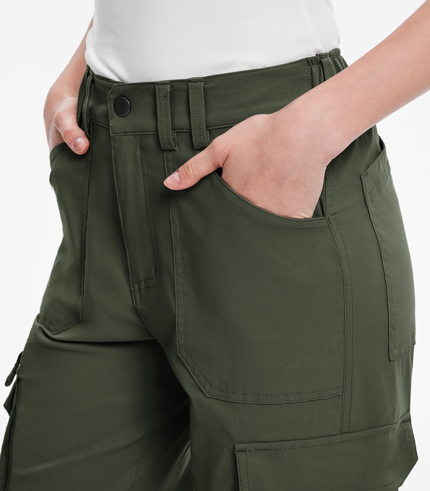 Women's Cargo Hiking Pants High Waisted - HikerFlex W037