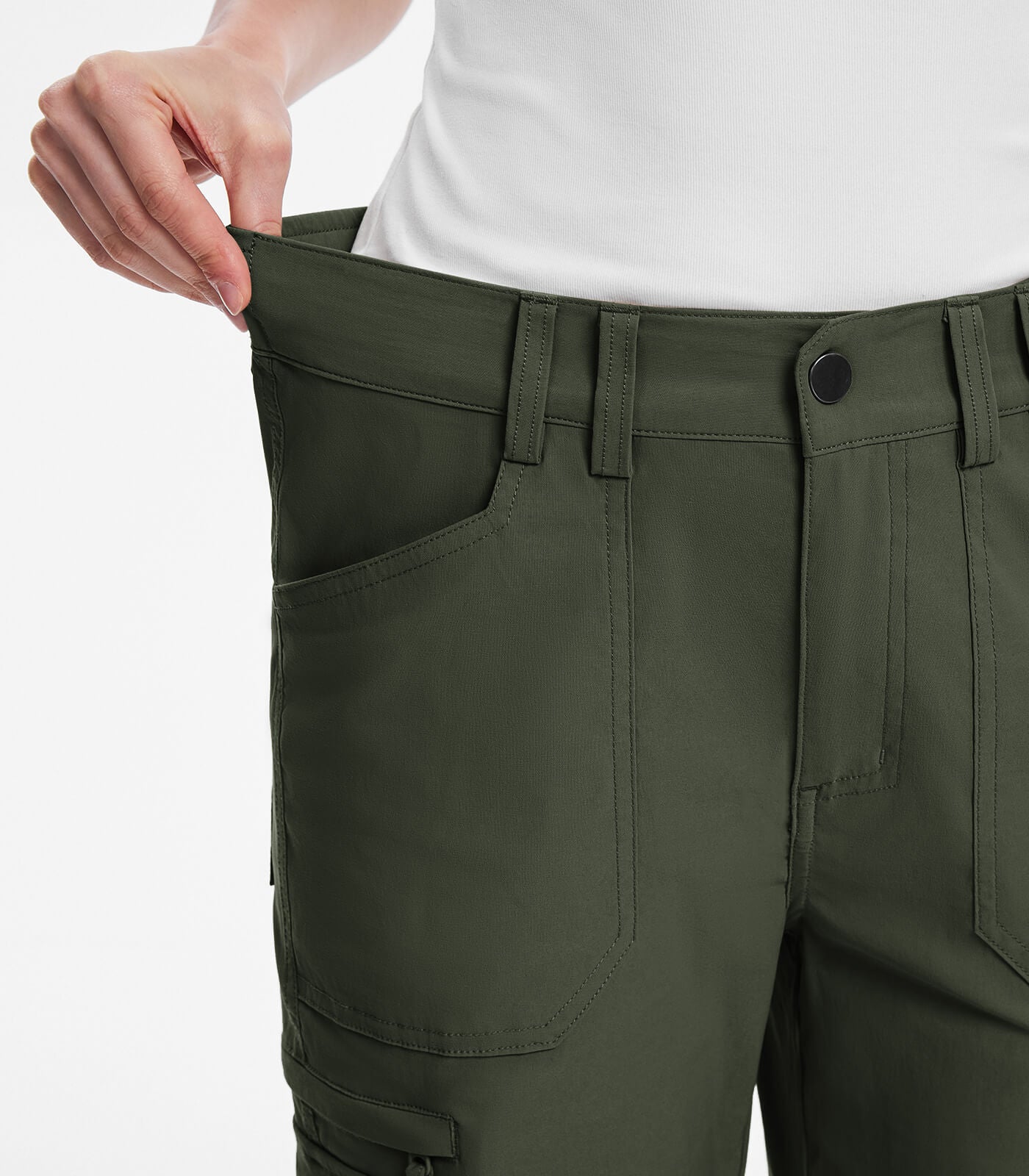 Women's Cargo Hiking Pants High Waisted - HikerFlex W037