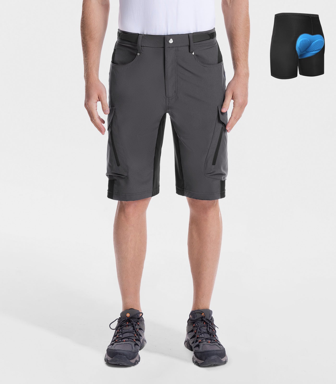 Pantaloni scurți bărbătești pentru bicicletă montană, largi, uscare rapidă, ușori - CycleAir M006